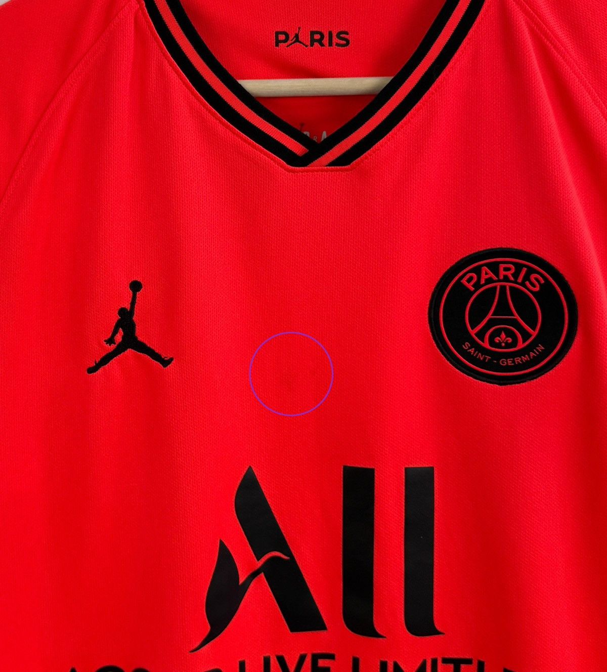 Jordan Brand 🇫🇷 2019/20 Jordan PSG Paris Saint Germain Soccer Jersey Rare Size US M / EU 48-50 / 2 - 12 Thumbnail