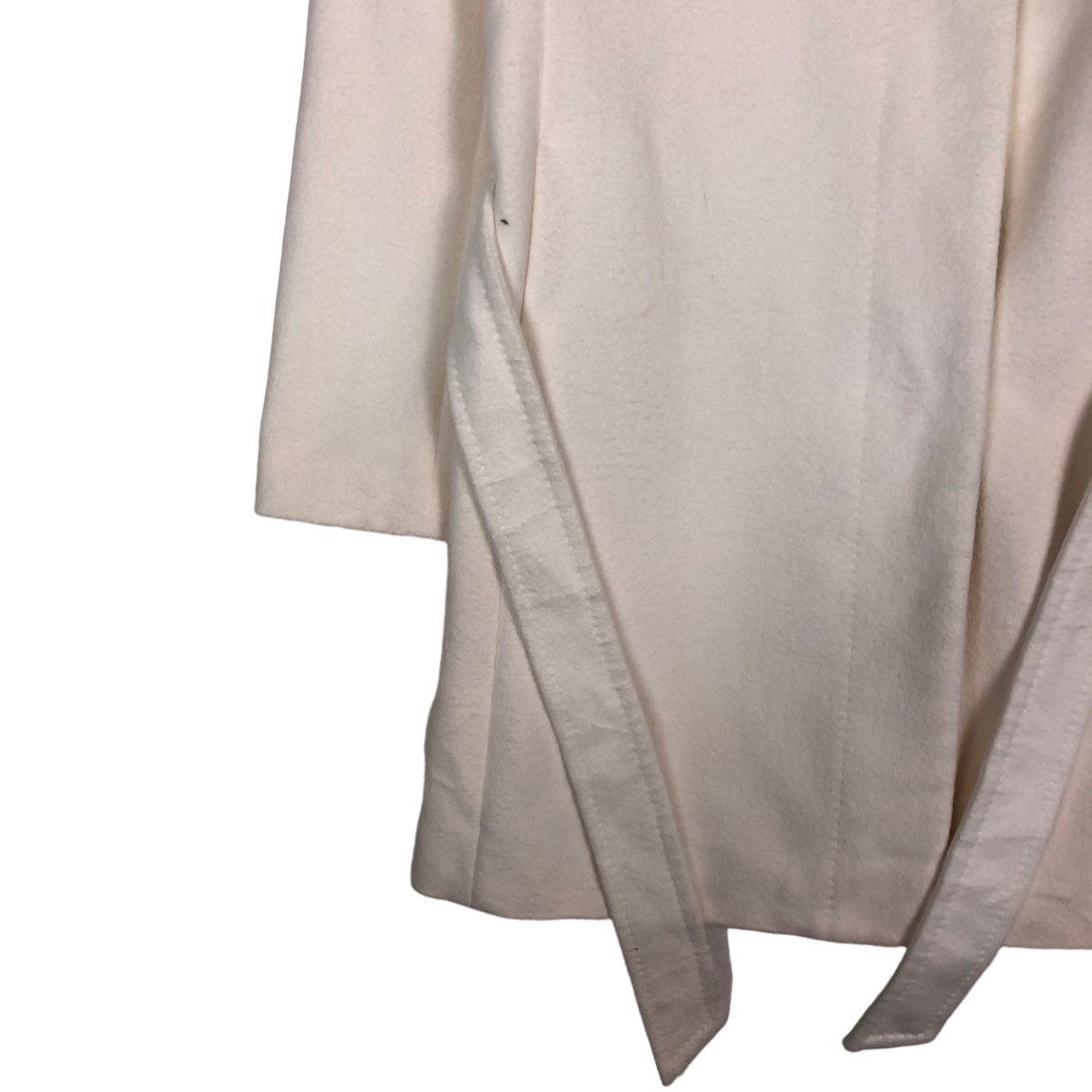 Japanese Brand 🔥Rich Pearl White Wool Long Jacket Ined Angora Japan Made Size US M / EU 48-50 / 2 - 4 Thumbnail