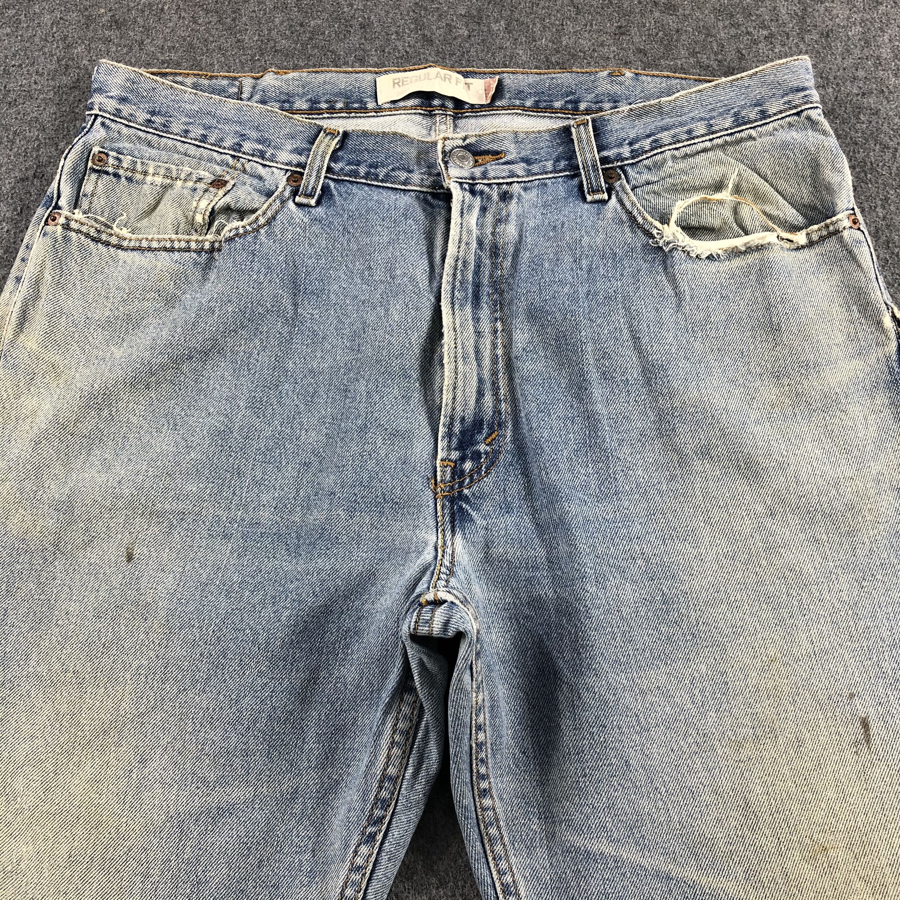 Levi's Vintage Light Wash Levis 505 Jeans-J1490 Size US 39 - 3 Thumbnail