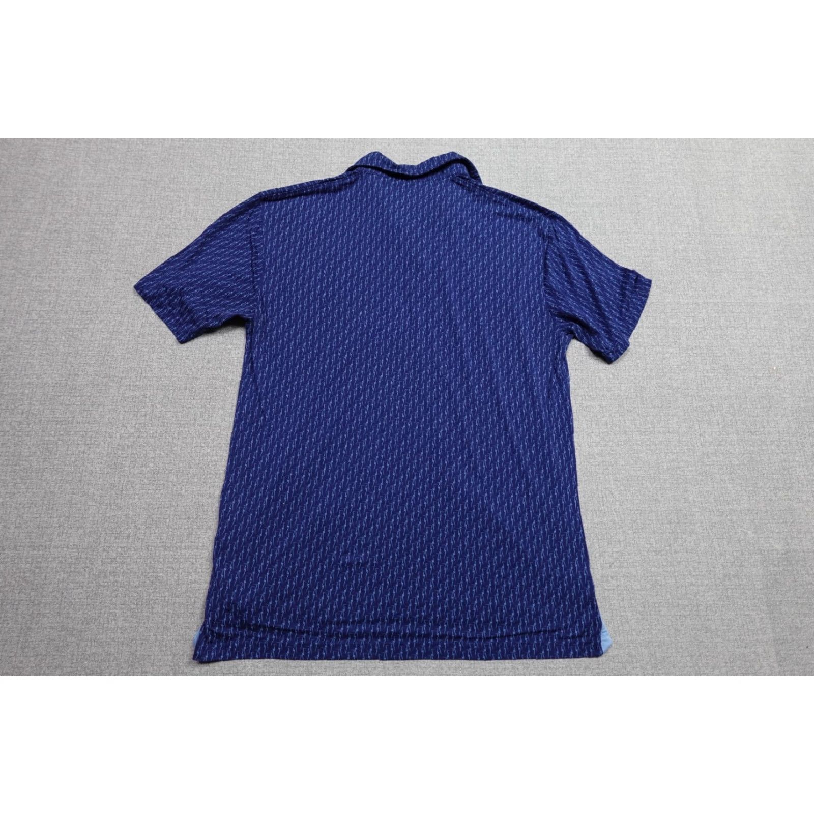 Vintage TASC Performance Polo Shirt Mens Small Blue Golf All Over Print Stretch Lightweight Regular Size US S / EU 44-46 / 1 - 4 Thumbnail