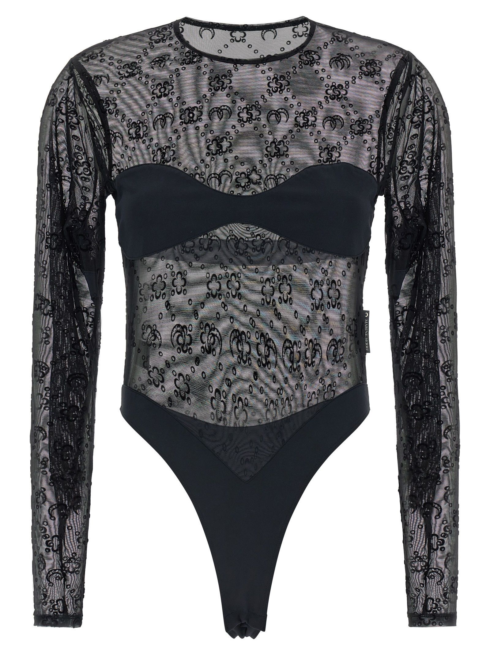 Marine Serre 'Moonogram' Bodysuit Size M / US 6-8 / IT 42-44 - 1 Thumbnail