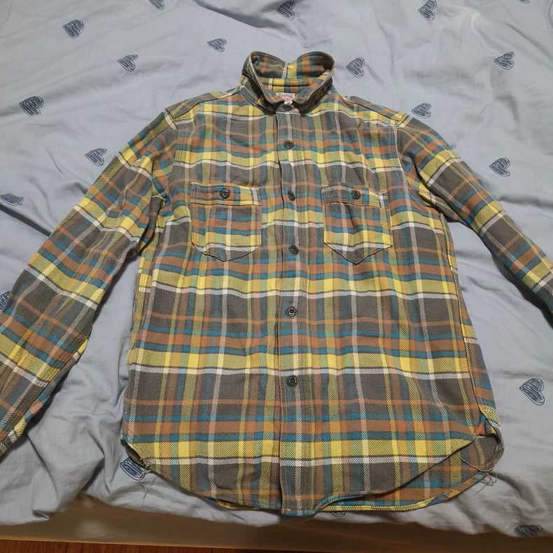 Freewheelers Thick Wool Shirt with Skull and Crossbones Size US L / EU 52-54 / 3 - 1 Thumbnail