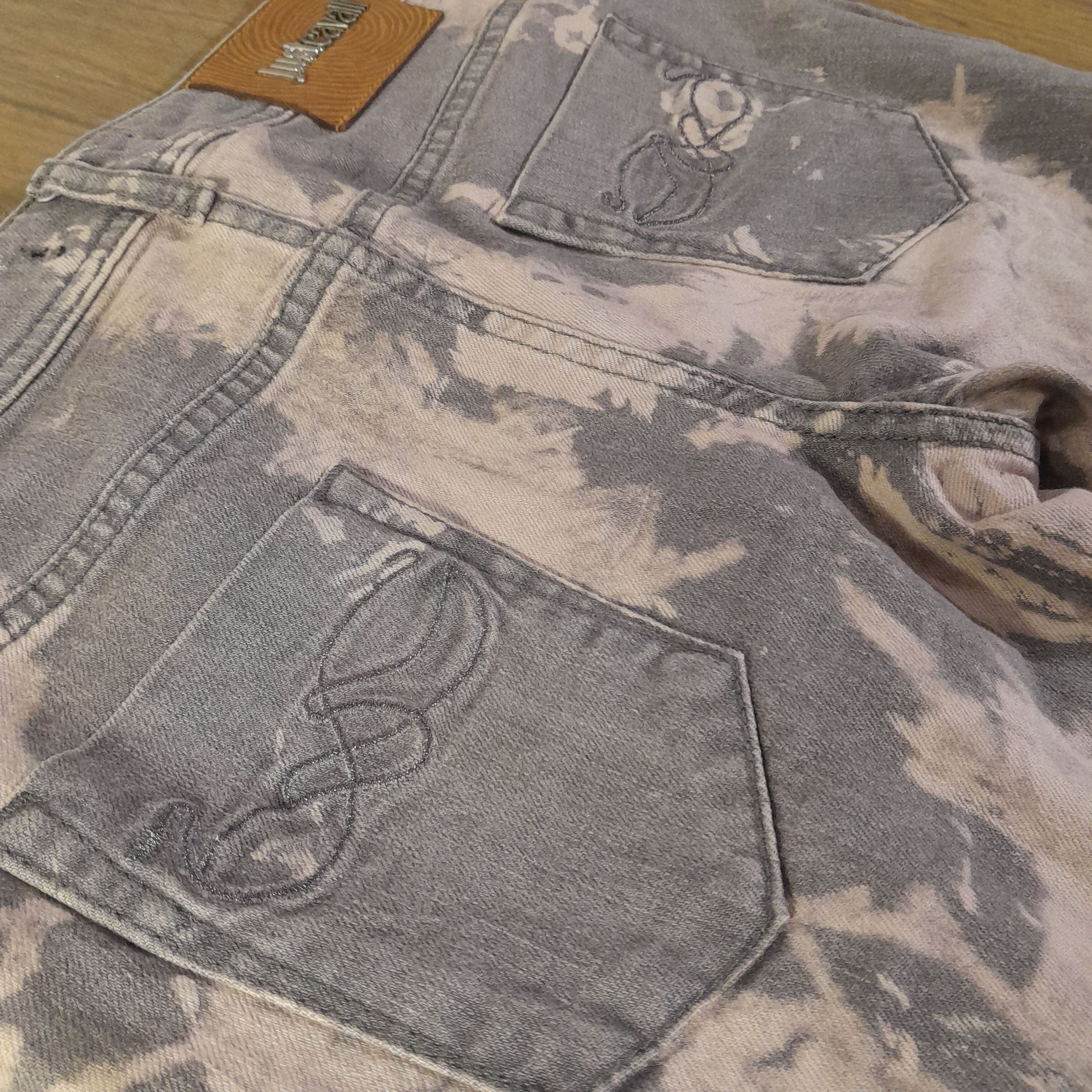 Just Cavalli 2000s Just Cavalli Printed Sky Pants Size 30" Size 30" / US 8 / IT 44 - 10 Thumbnail