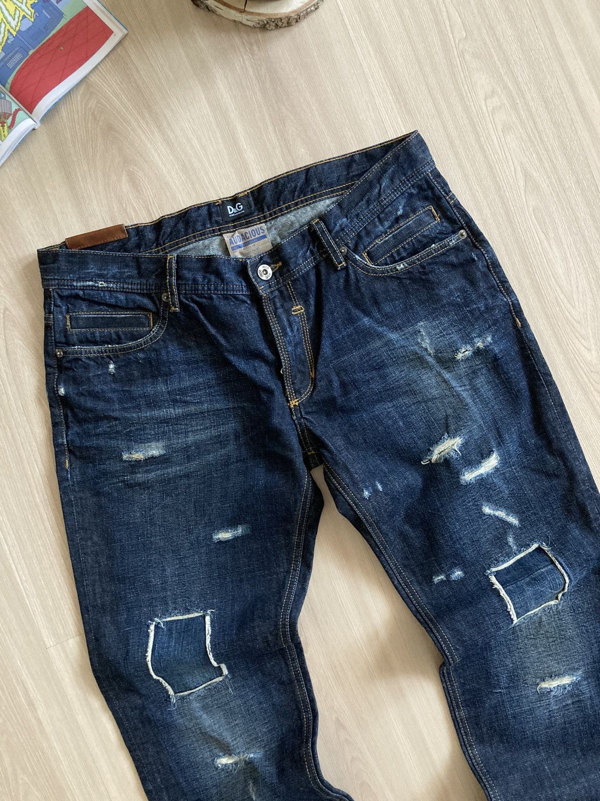 Dolce & Gabbana Vintage RARE Dolce&Gabbana Audacious Dirty Pants Jeans 00s Size US 34 / EU 50 - 6 Thumbnail
