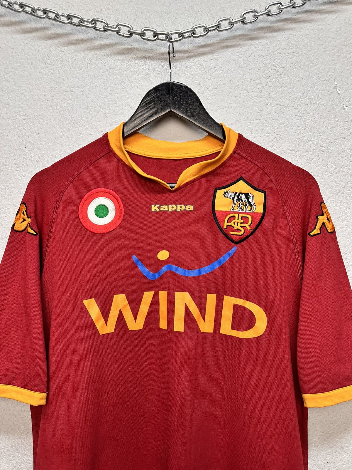 Kappa Vintage AS ROMA 2007 2008 HOME FOOTBALL SHIRT KAPPA JERSEY Size US M / EU 48-50 / 2 - 2 Thumbnail