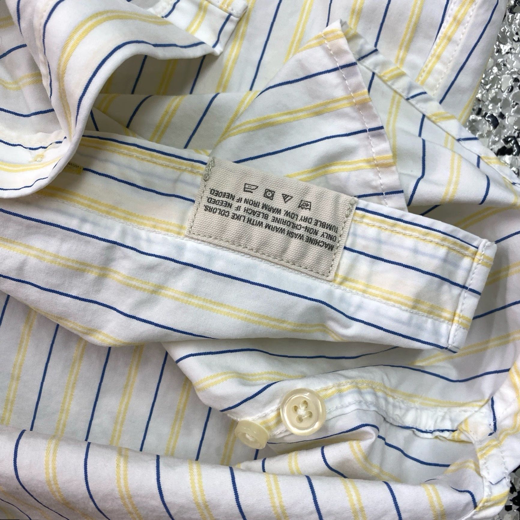 Vintage Ruehl No 925 Shirt Mens Large White Striped Classic Fit Long Sleeve Button Up Size US L / EU 52-54 / 3 - 5 Thumbnail