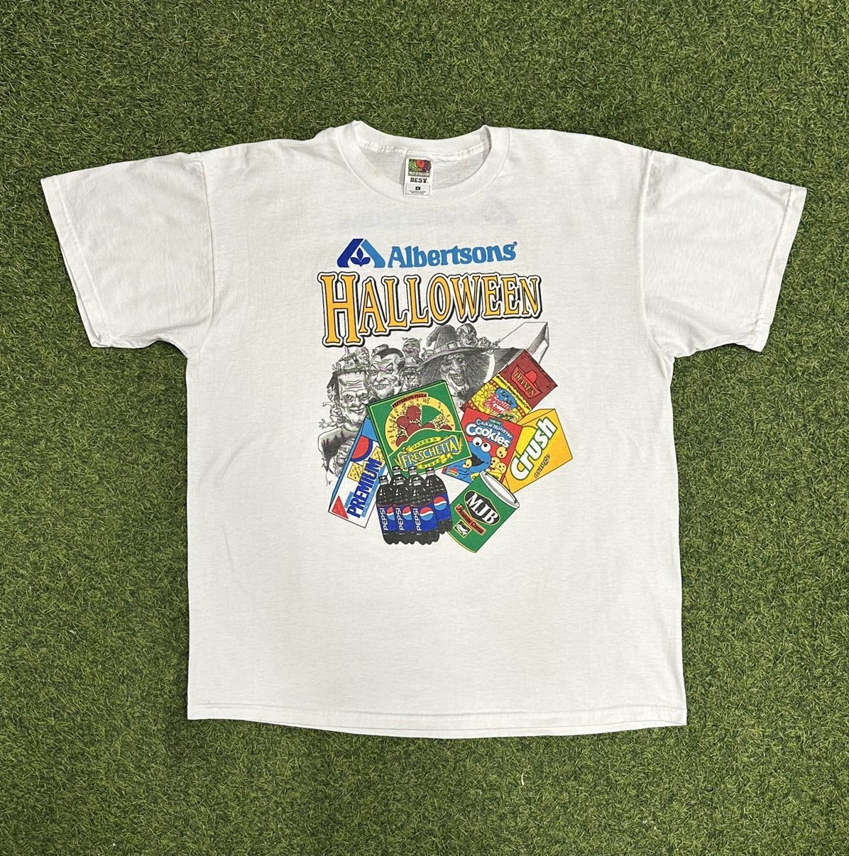 Vintage Vintage 90s Albertsons Halloween Snack Promo TShirt RARE Grailed