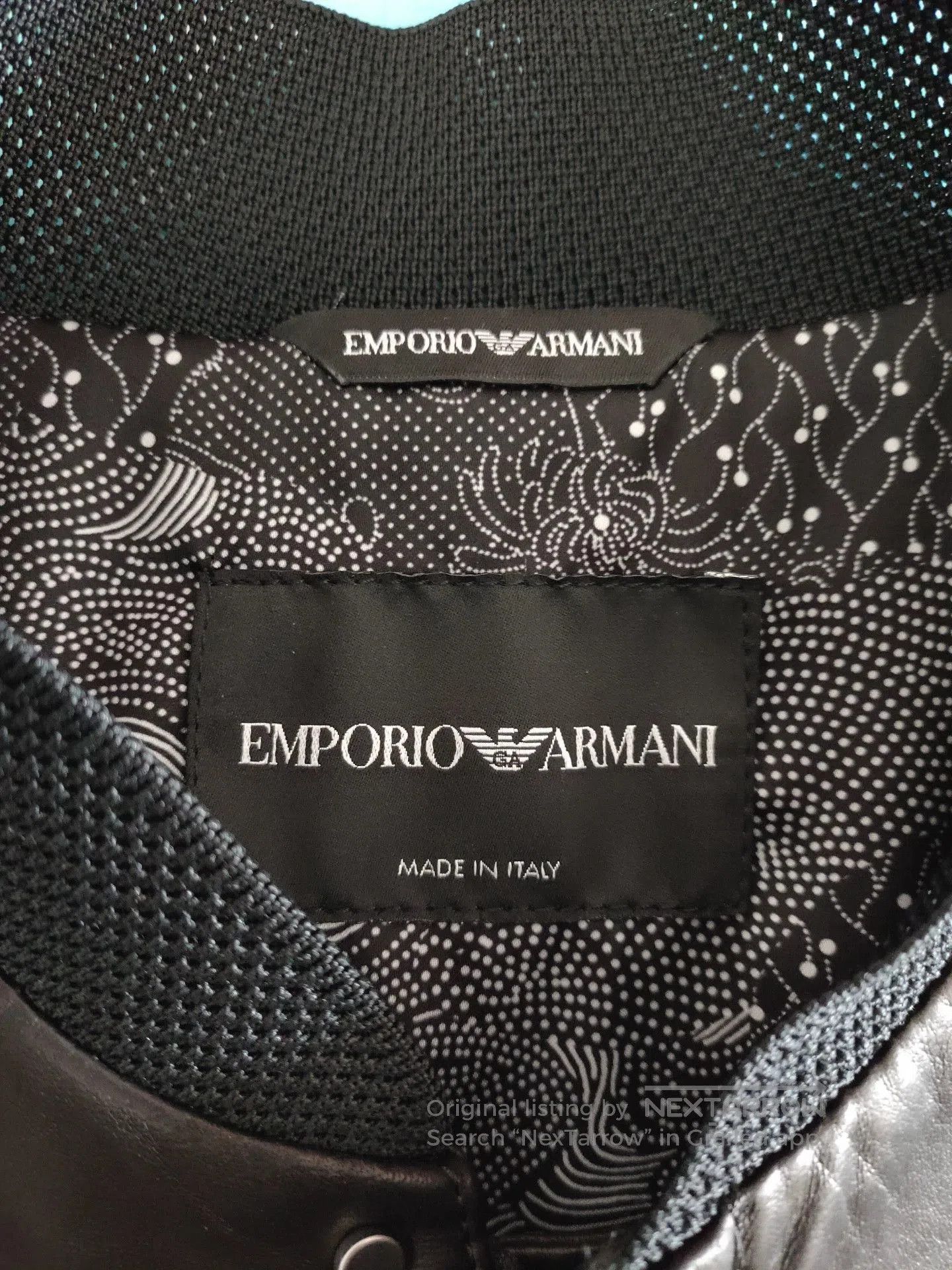 Emporio Armani Emporio Armani Men's Leather Jacket. Size US M / EU 48-50 / 2 - 7 Thumbnail