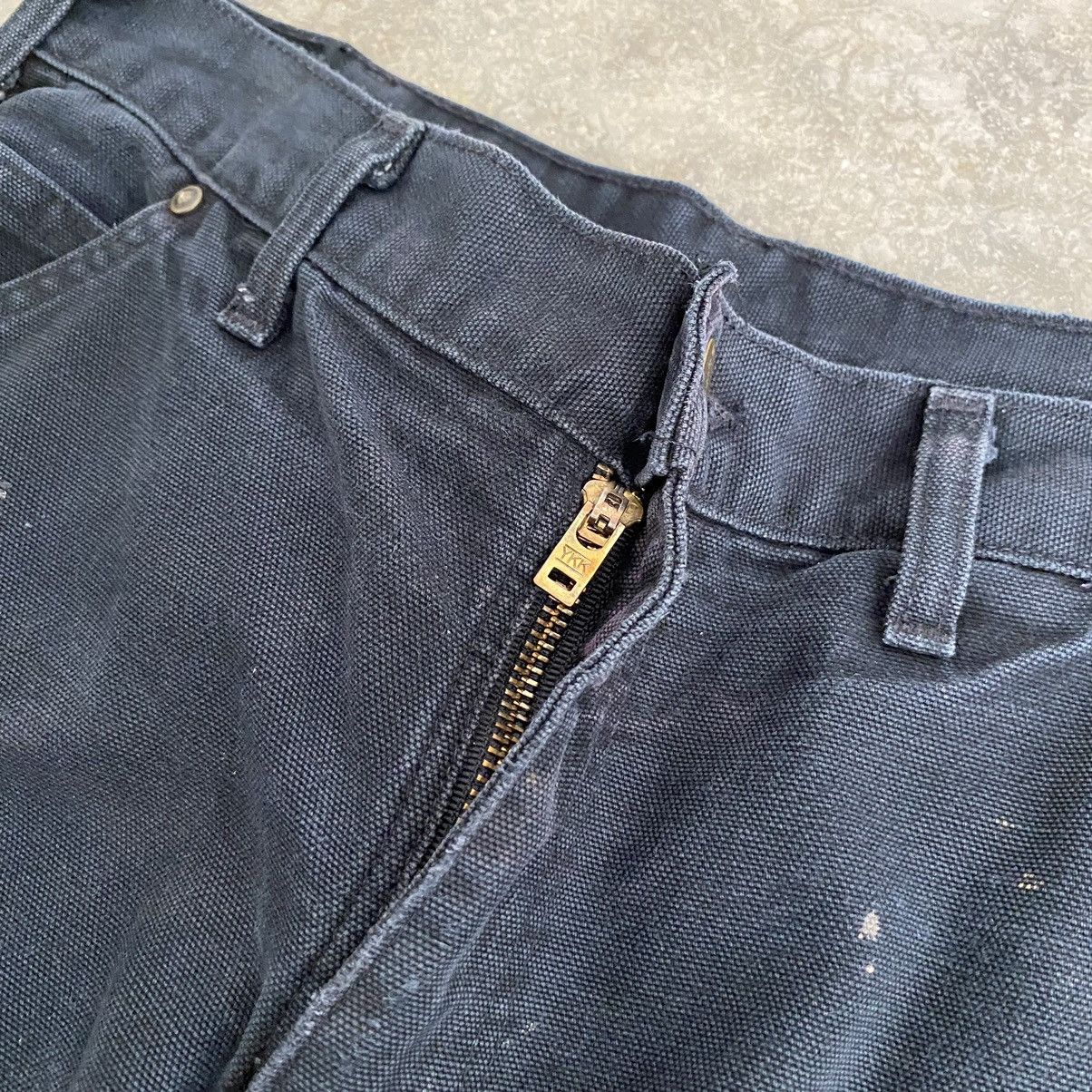 Carhartt VTG Carhartt Double Knee Faded Black Stained Carpenter Pants Size US 31 - 11 Thumbnail