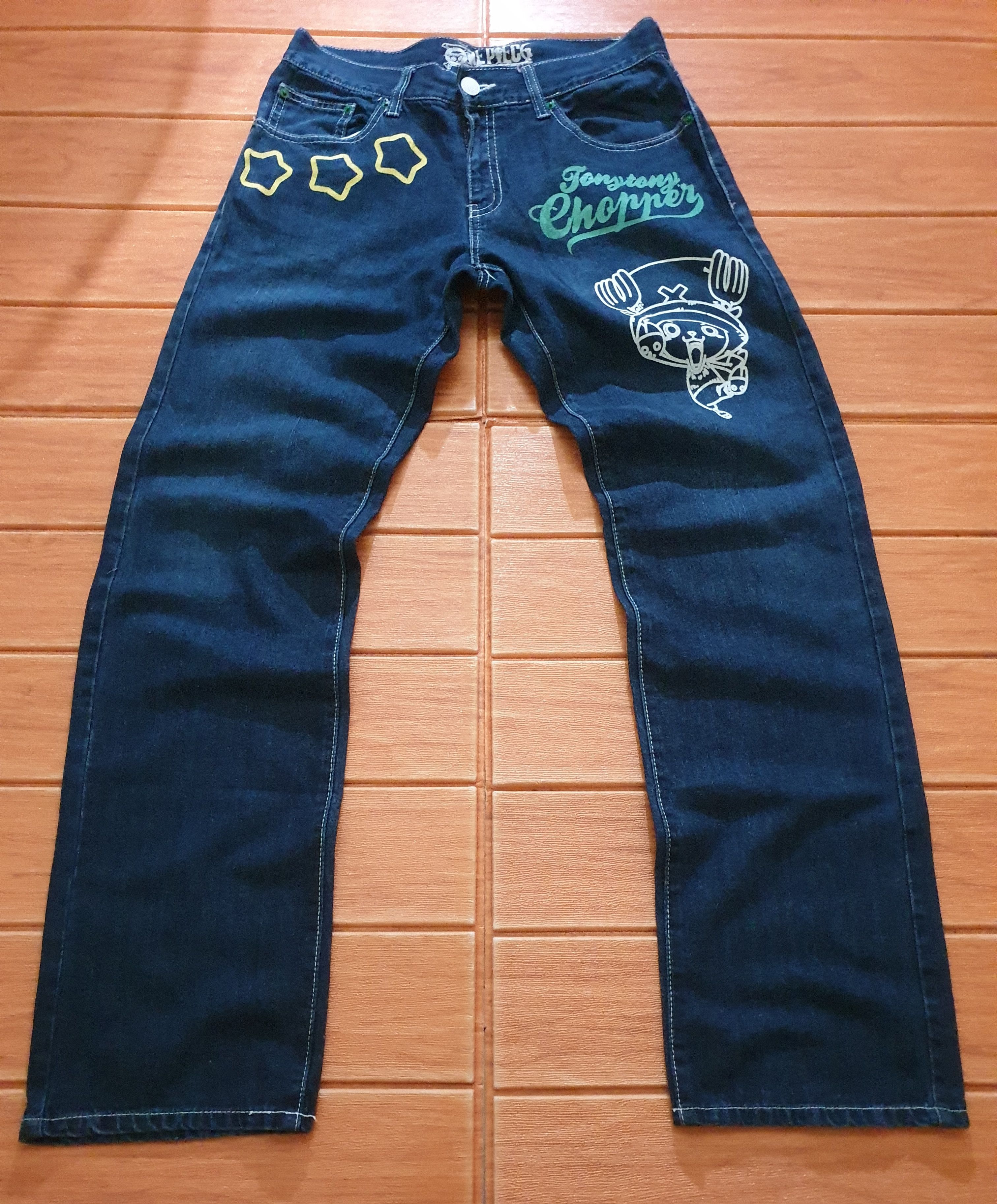 Japanese Brand 💥One piece Japanese anime denim jeans with Size US 32 / EU 48 - 5 Thumbnail