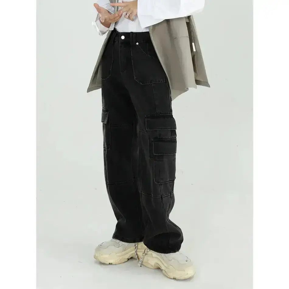 Japanese Brand Retro loose wide leg pocket jeans Size US 32 / EU 48 - 1 Thumbnail