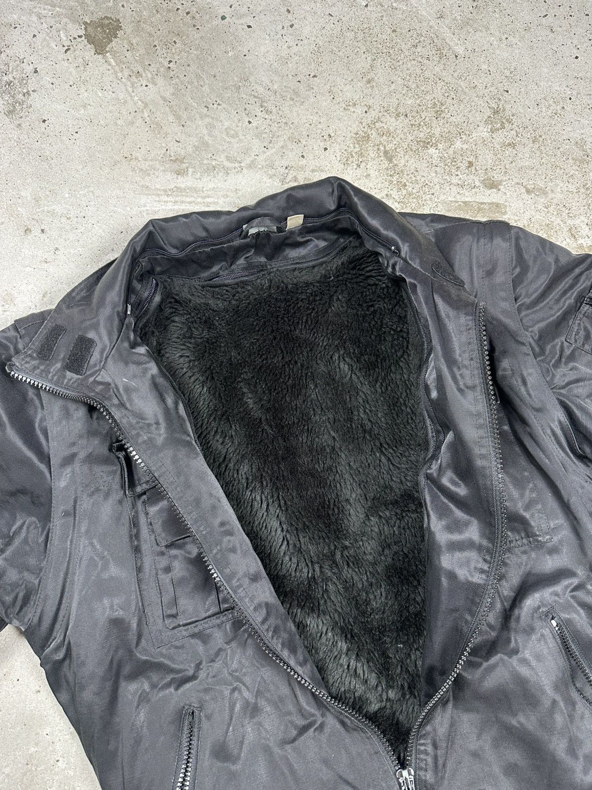 If Six Was Nine × Japanese Brand × Levi's Vintage Y2K Black Utility Faux Fur Insulated Bomber Jacket Size US M / EU 48-50 / 2 - 10 Thumbnail