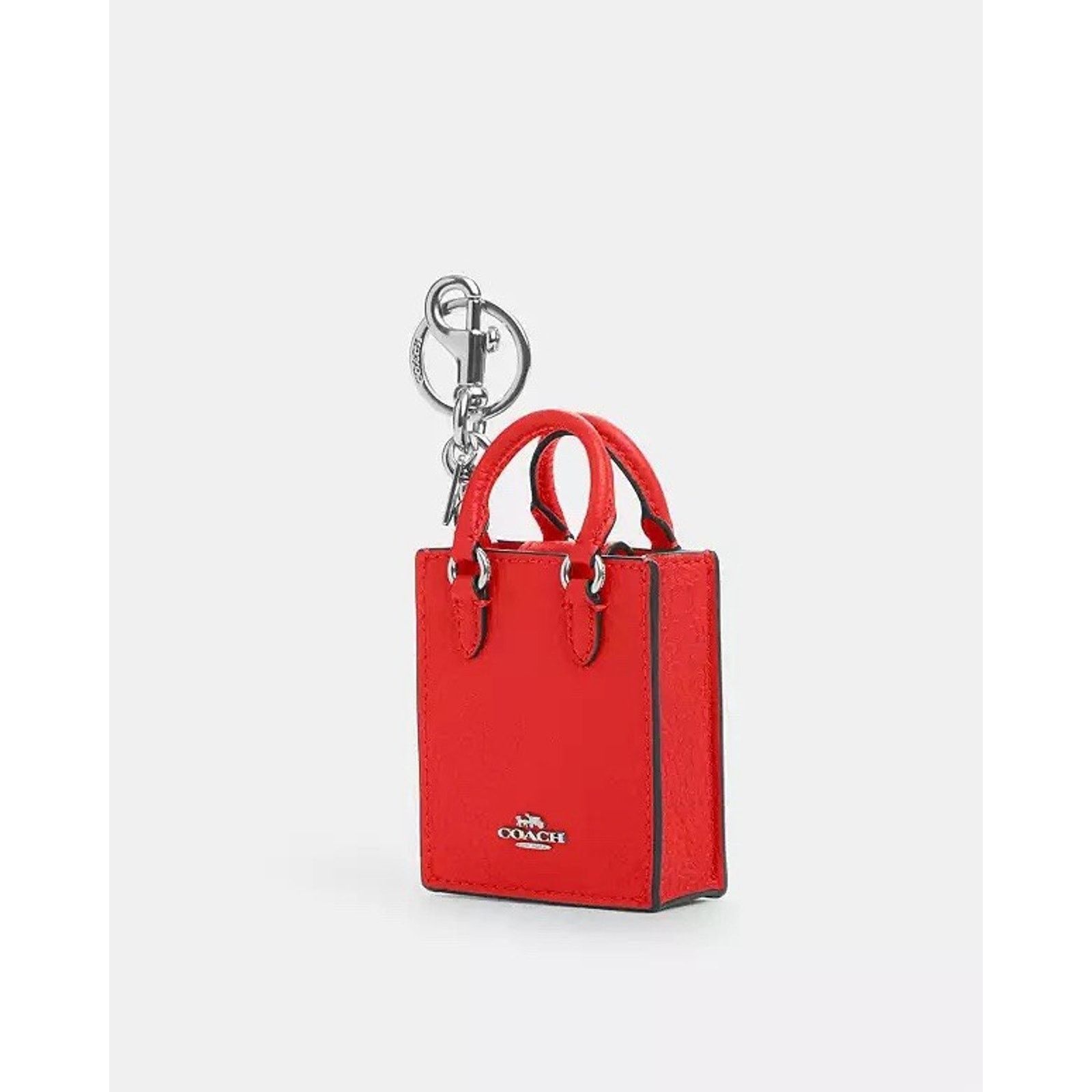 Coach NWT Coach North South Mini Tote Leather Bag Charm CU280 Red Size ONE SIZE - 2 Thumbnail