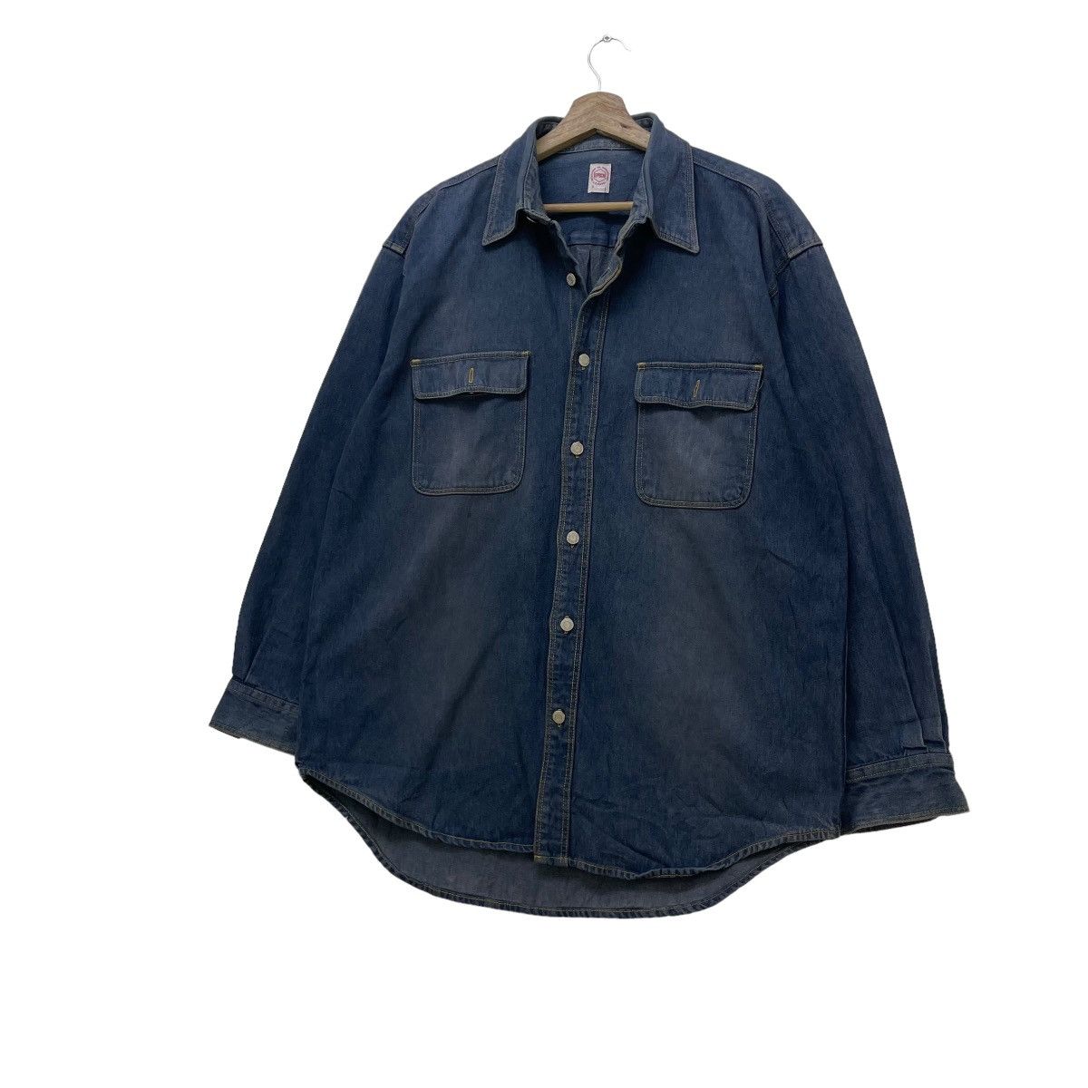 Vintage Japanese Brand Epoch Denim Jacket Worker Style Size US M / EU 48-50 / 2 - 3 Thumbnail