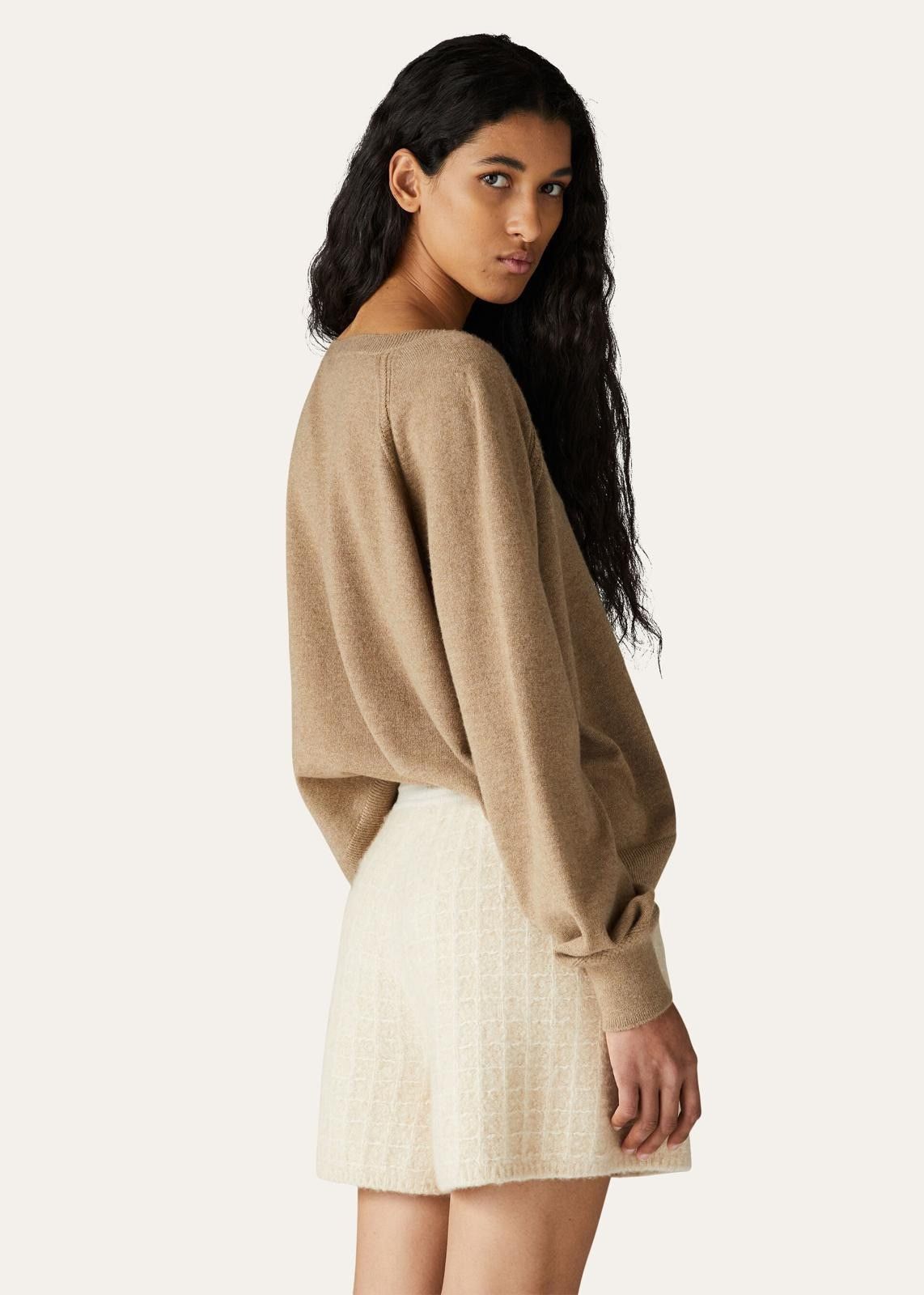 Loro Piana o1srvl11e1125 FAN1849 Cocooning Wideneck Sweater in Brown Size L / US 10 / IT 46 - 4 Thumbnail
