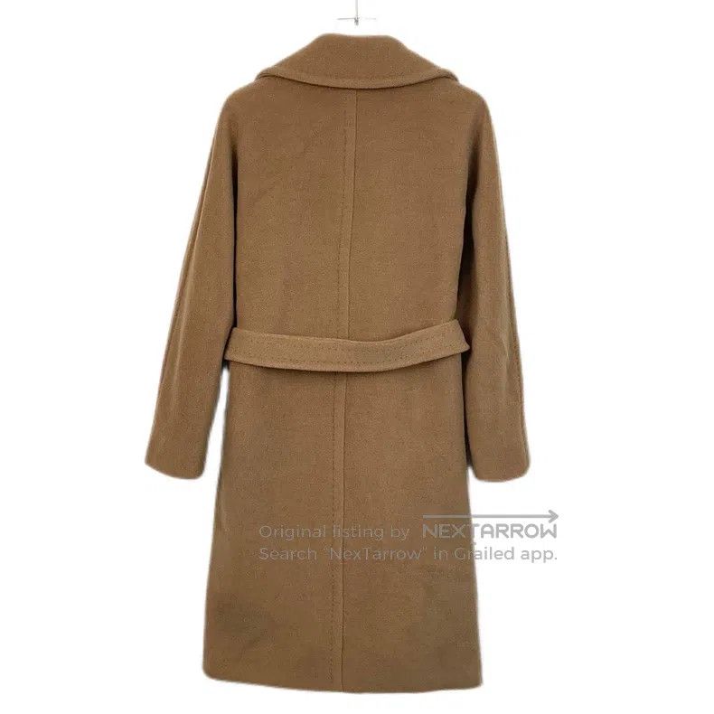 Max Mara Max Mara Brown Camel Hair Reversible Double-Breasted Belte Size XS / US 0-2 / IT 36-38 - 2 Thumbnail