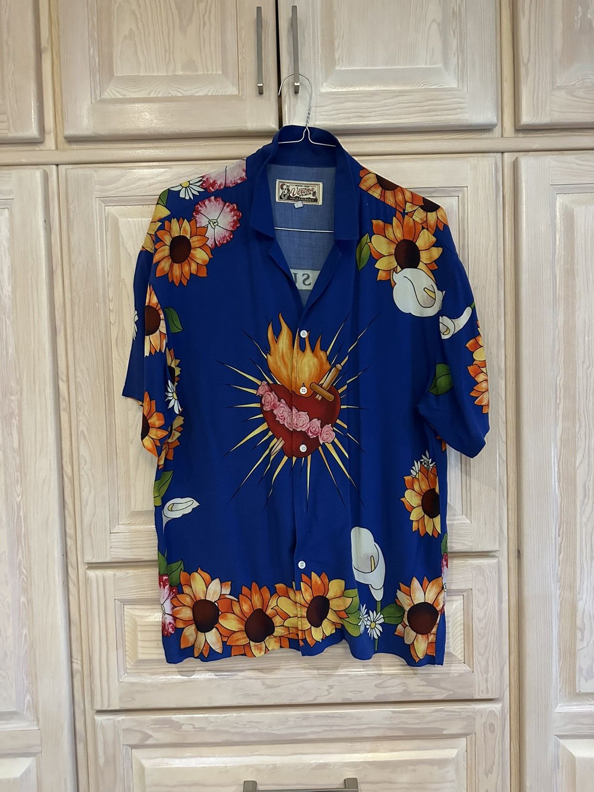 Pleasures gangster short sleeve button up clearance