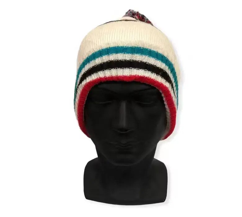 Adidas Vintage Adidas Spell Out Beanie Hat Size ONE SIZE - 2 Thumbnail