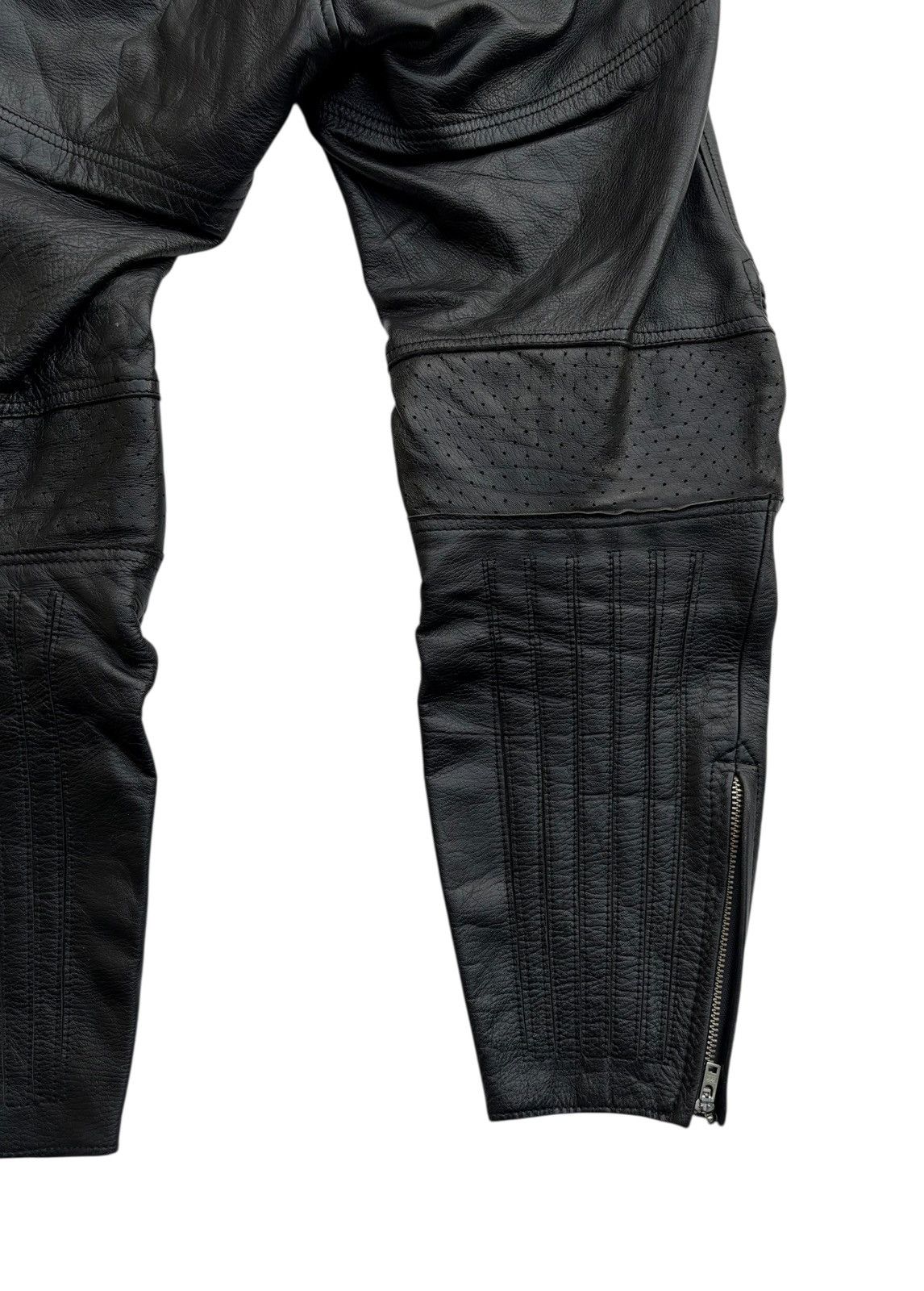Leather × Vintage Vintage Spazzio Kevlar Riding Bikers Racing Leather Pants Size US 28 / EU 44 - 11 Thumbnail