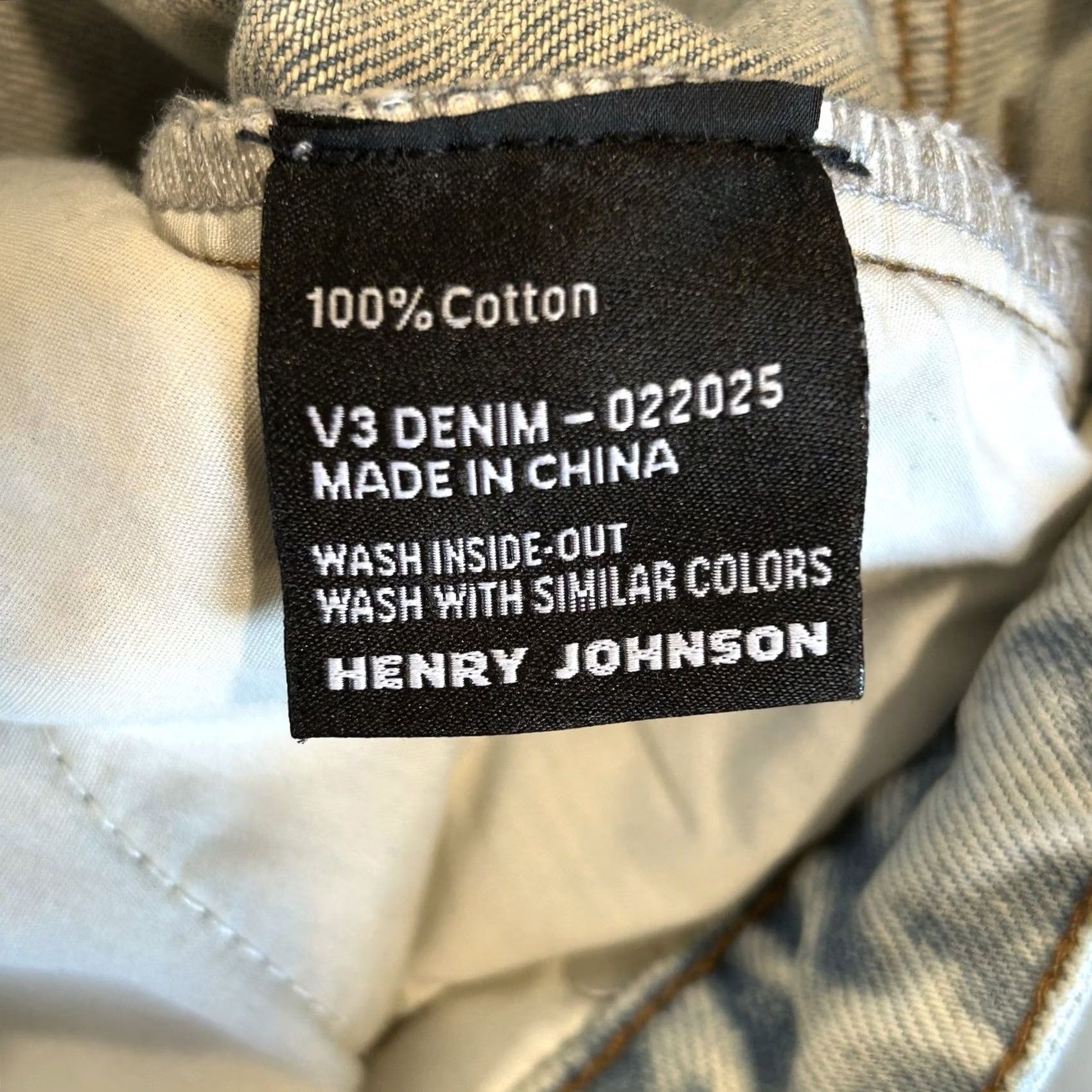 Denime Henry Johnson V3 Denim Cinch Back Blue Jean Men’s 30x37 Jeans Regular 30 Blue Cotton Denim Streetwear Urban Fashion Mens Size US 30 / EU 46 - 6 Thumbnail
