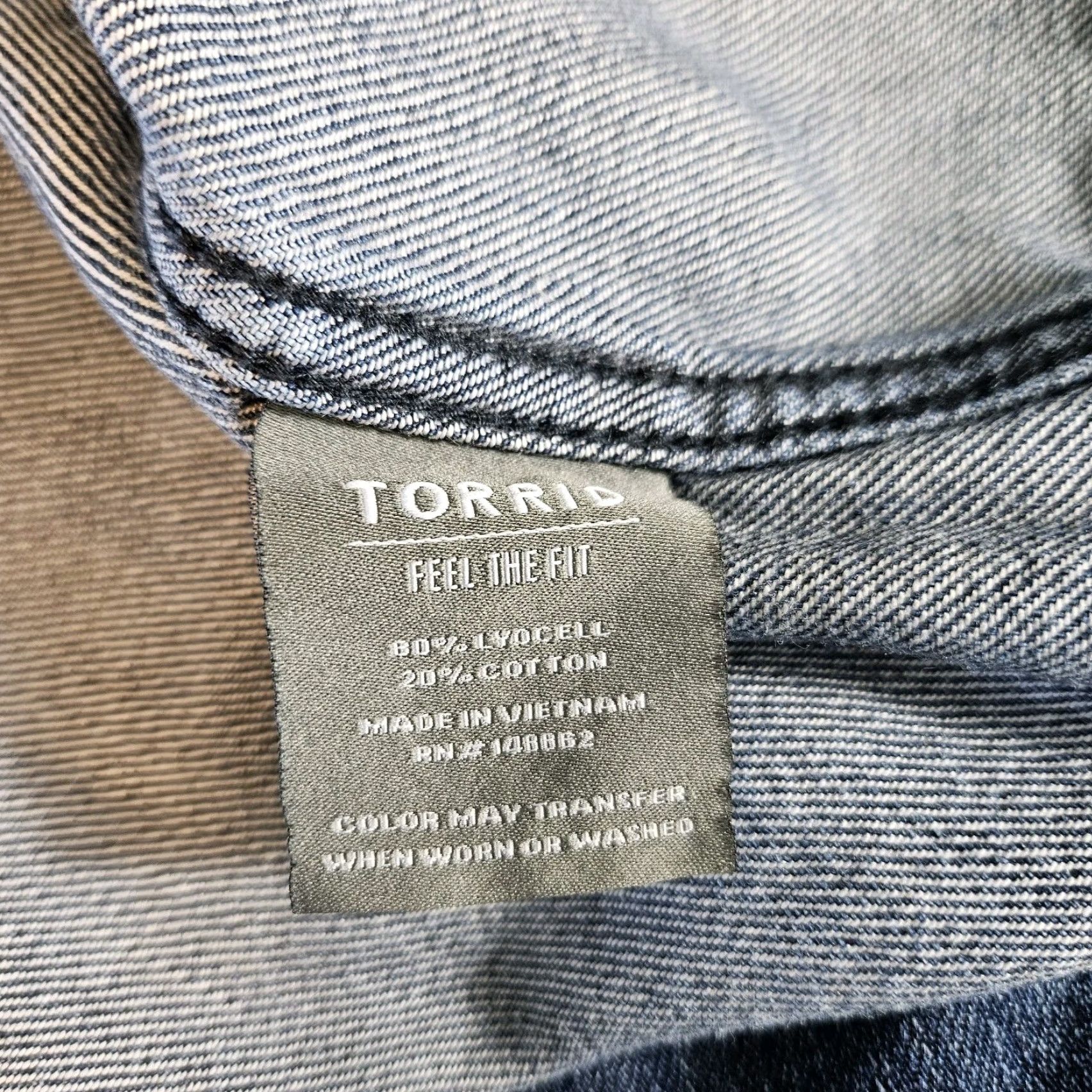 Torrid Torrid Jacket Womens Chore Blue Button Front Size 4X Lyocell Tencel Long Sleeve Plus Womens Torrid Chore Jacket Blue Button Front Size 4X Size S / US 4 / IT 40 - 4 Thumbnail