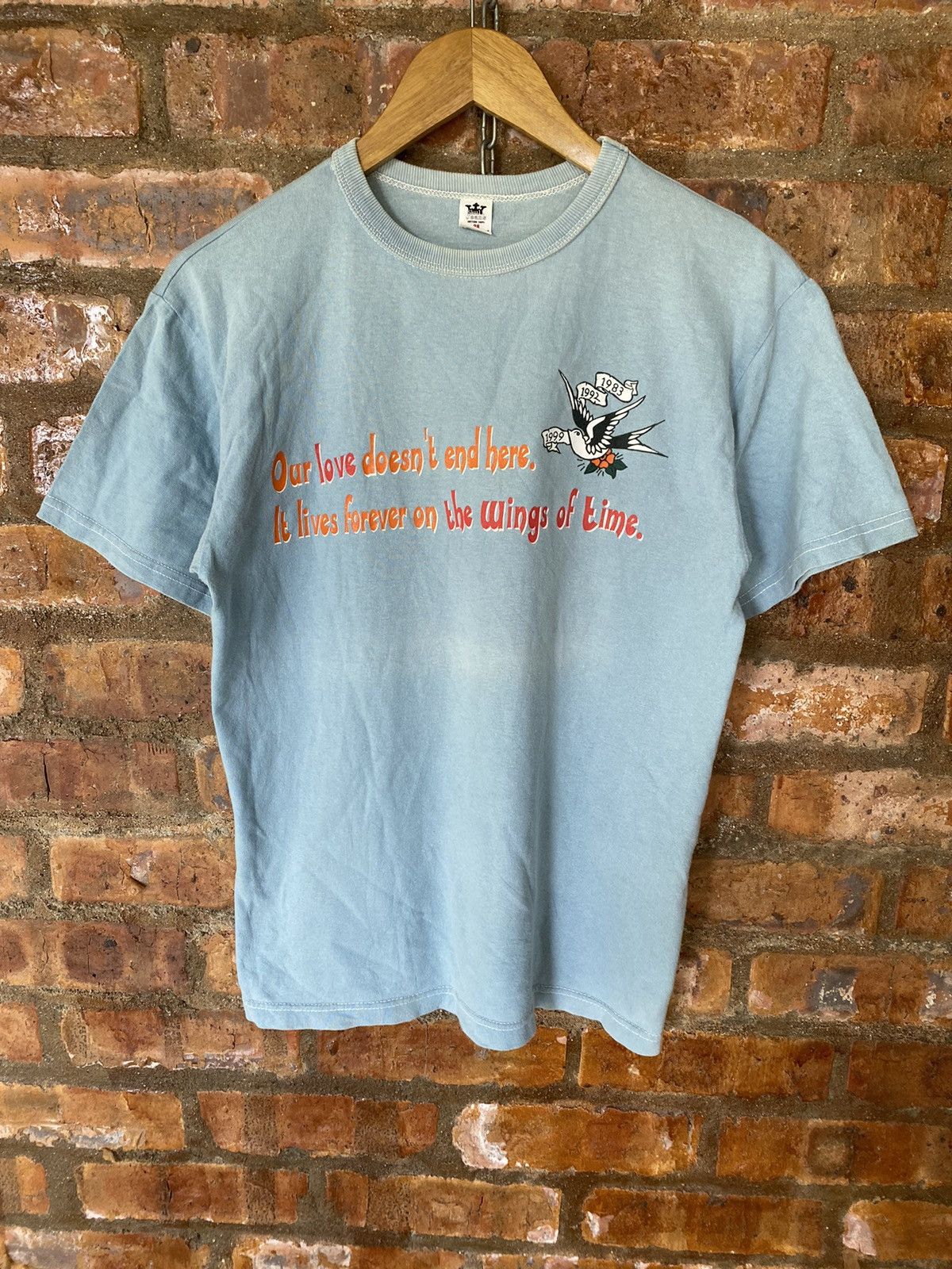 Skull Jeans by an Alchemist Vtg Poem and love tee Size US M / EU 48-50 / 2 - 2 Thumbnail
