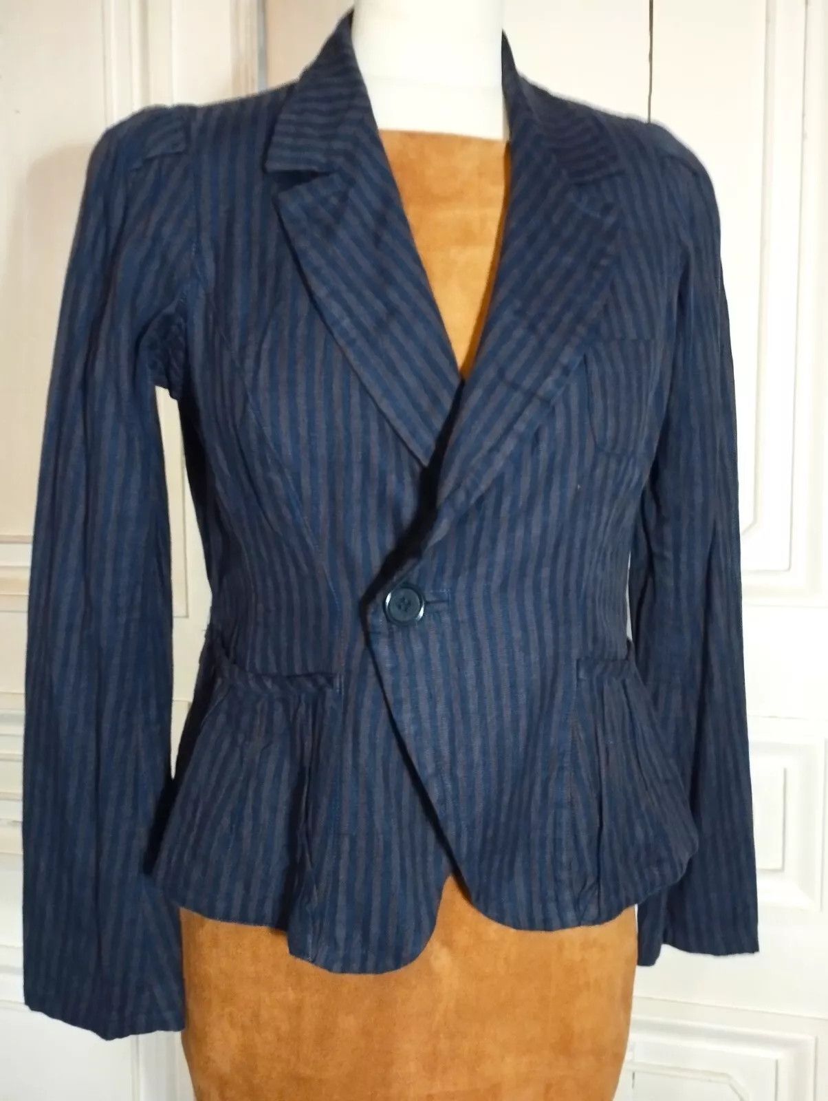 Sonia Rykiel Sonia Rykiel Veste Basque Coton et Lin T M/L Size M / US 6-8 / IT 42-44 - 9 Thumbnail