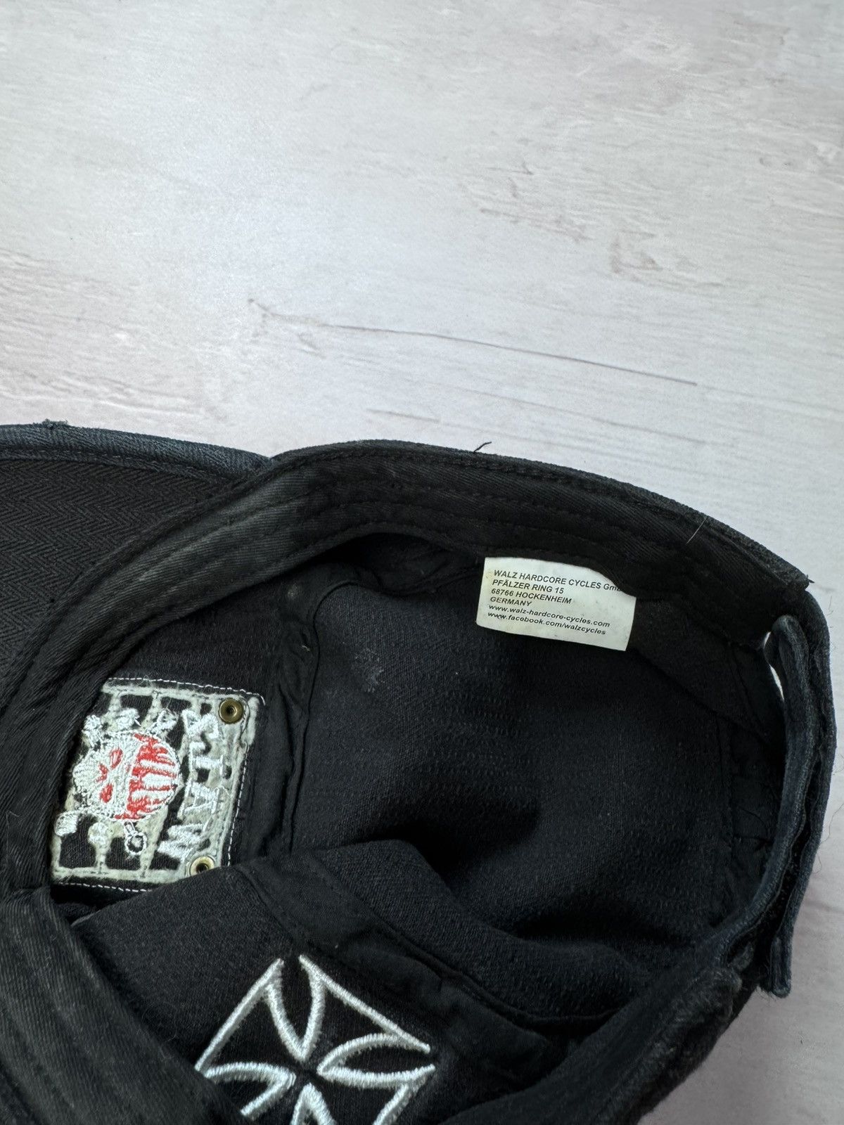 Harley Davidson × Vintage Wallz hardcore cycles bike west coast choppers style cap hat Size ONE SIZE - 7 Thumbnail