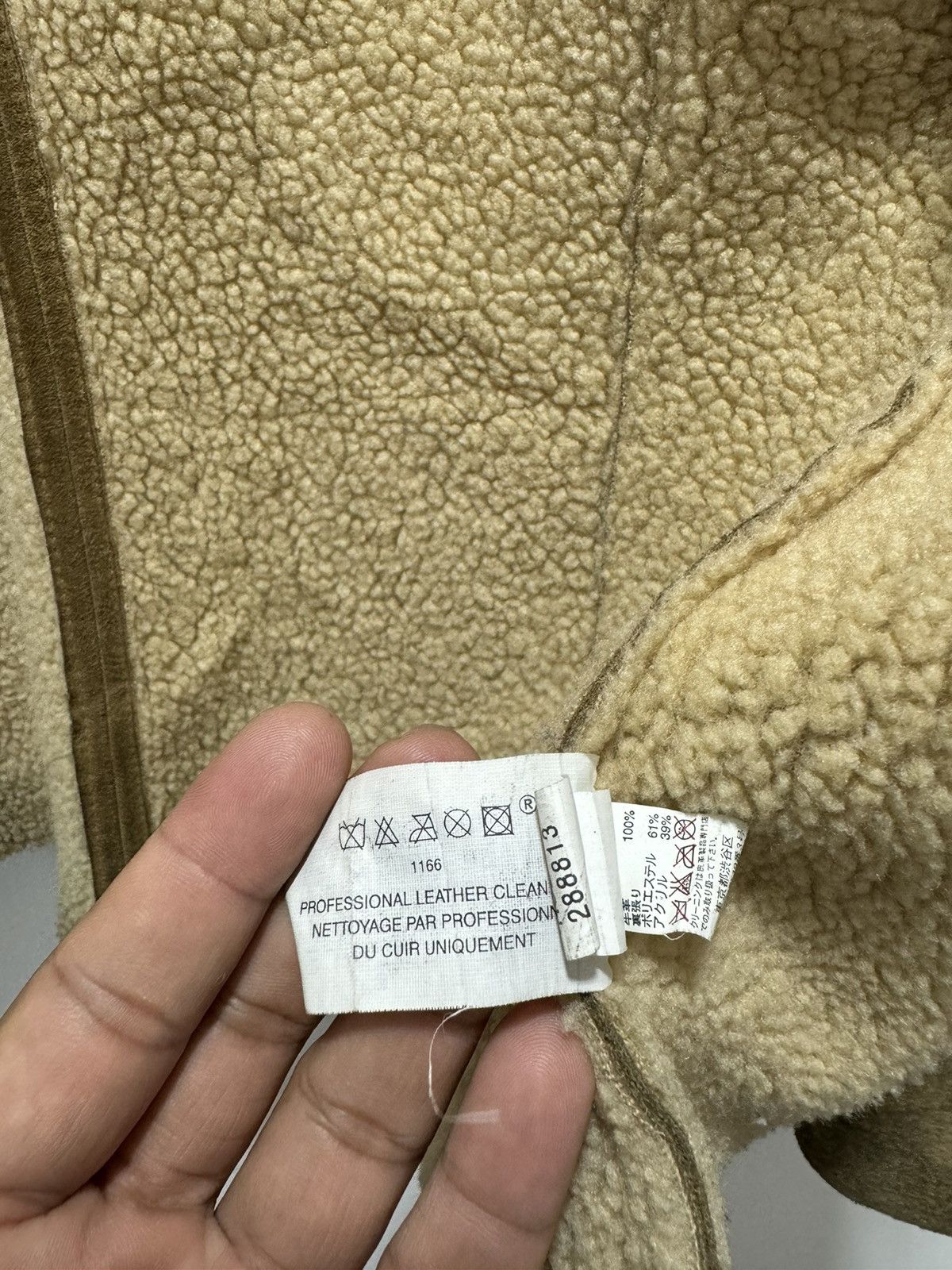VINTAGE GAP SHERPA SHEARLING GENUINE LEATHER JACKET