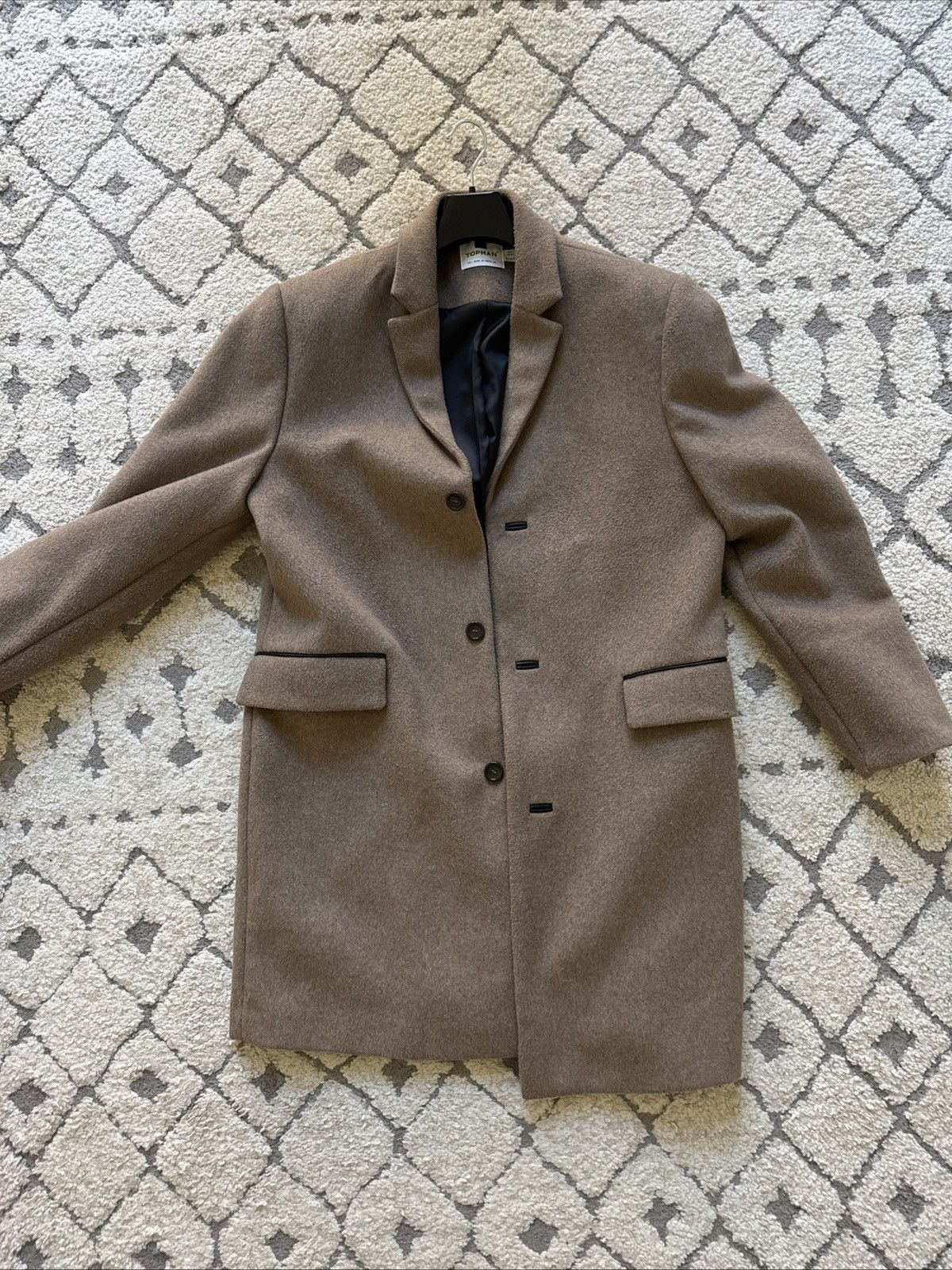 Topman Mens Trench Coat Size US L / EU 52-54 / 3 - 1 Thumbnail