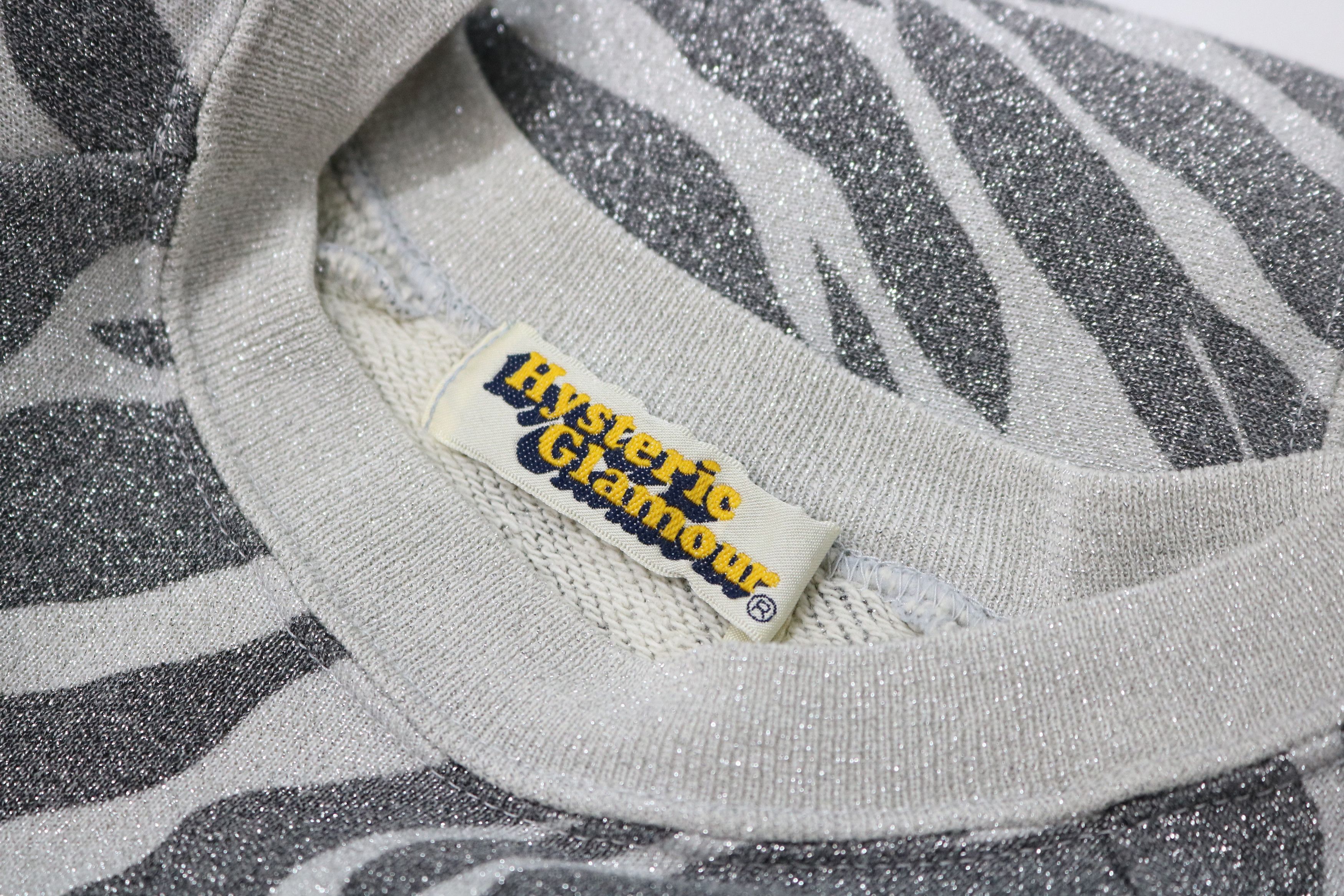 Hysteric Glamour HYSTERIC GLAMOUR Zebra Pattern Sweatshirt Size ONE SIZE - 10 Thumbnail