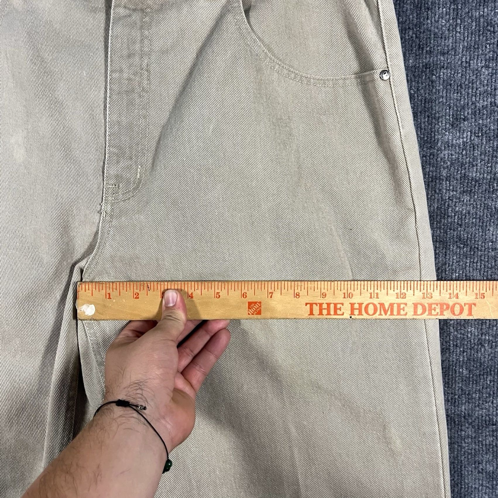 Anchor Blue VINTAGE Anchor Blue Jeans Baggy Straight 38x32 Mens Beige 90s Grunge Hip Hop USA Size US 38 / EU 54 - 6 Thumbnail
