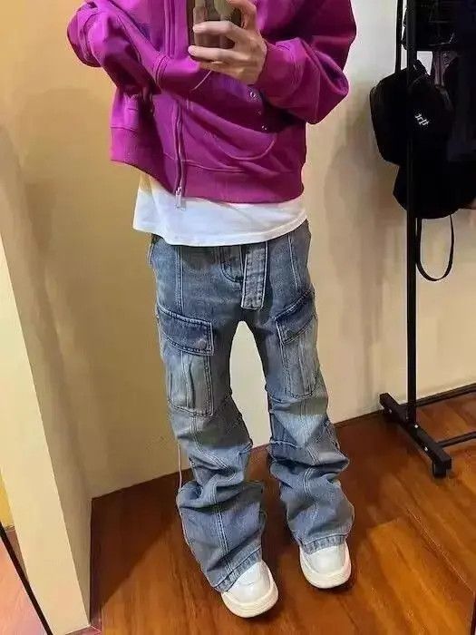 Cargo Blue Denim Jeans