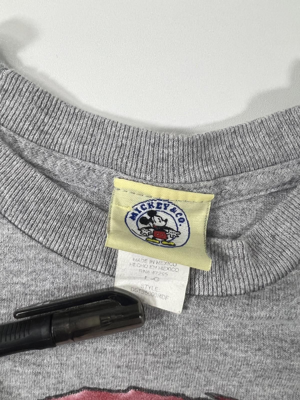 Mickey & Co. Vintage Mickey Mouse Grey T-Shirt with USA Flag youth large Size ONE SIZE - 4 Thumbnail