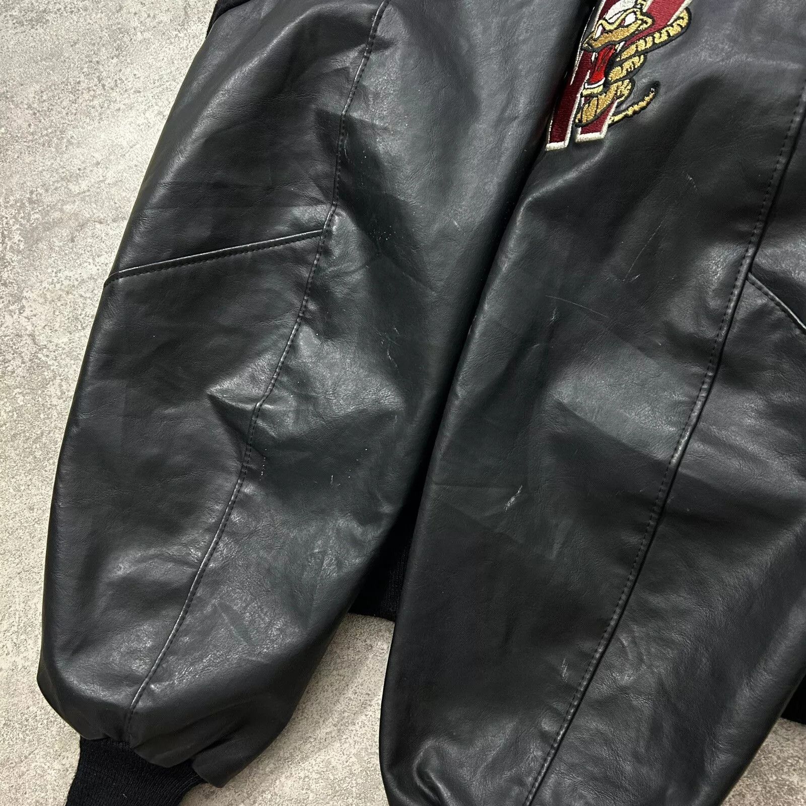 Vintage MILB WISCONSIN TIMBER RATTLERS DELONG VARSITY WOOL LEATHER Size US XXL / EU 58 / 5 - 6 Thumbnail