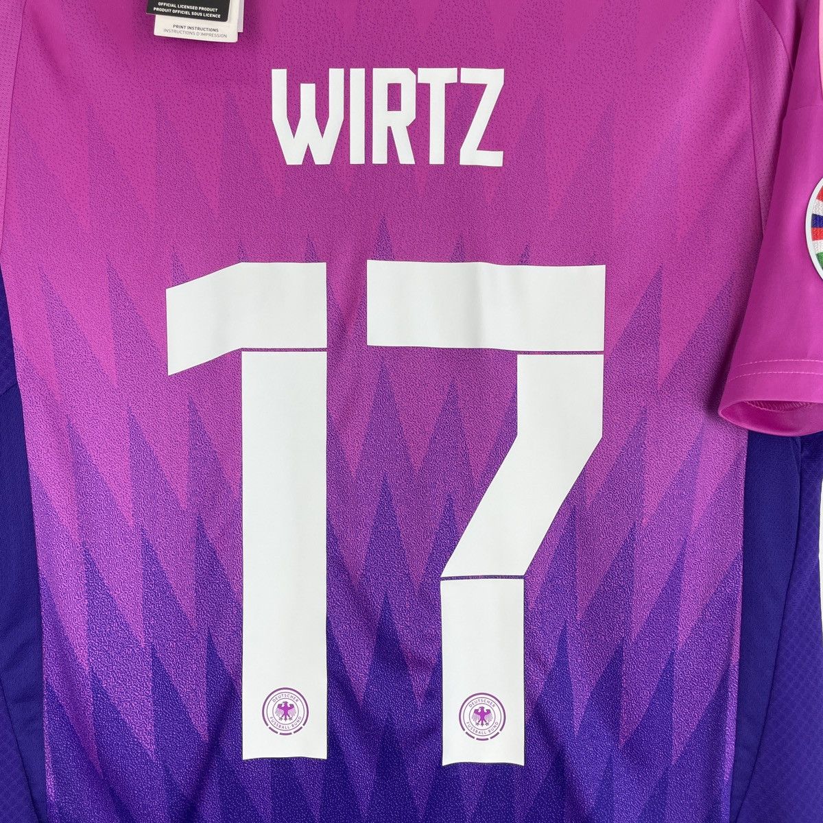 Adidas Germany Florian Wirtz Adidas Pink Jersey Euro 2024 size M Size US M / EU 48-50 / 2 - 7 Thumbnail