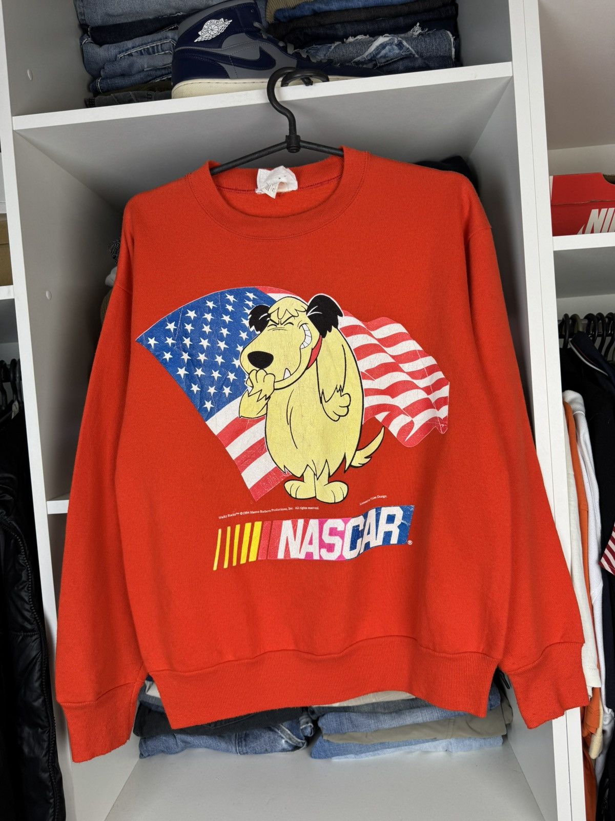 NASCAR Vintage 90s Wacky Races Nascar Sweatshirt Made in USA Size US M / EU 48-50 / 2 - 1 Thumbnail