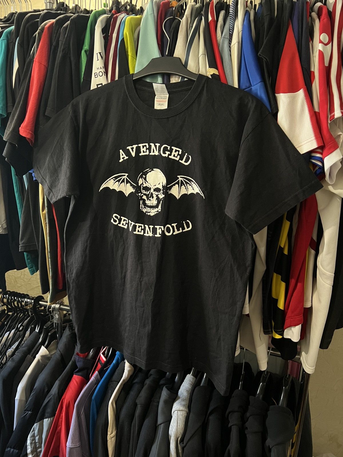 Band Tees × Vintage VINTAGE AVEGED SEVENFOLD HAIL TO THE KING GRAPHIC AOP TEE Size US M / EU 48-50 / 2 - 7 Thumbnail
