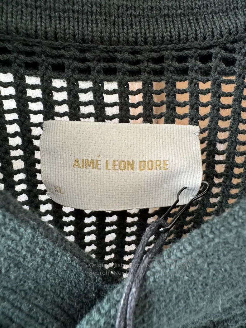 Aime Leon Dore Aime Leon Dore Knitted Open Collar Long Sleeve Size US XL / EU 56 / 4 - 3 Thumbnail
