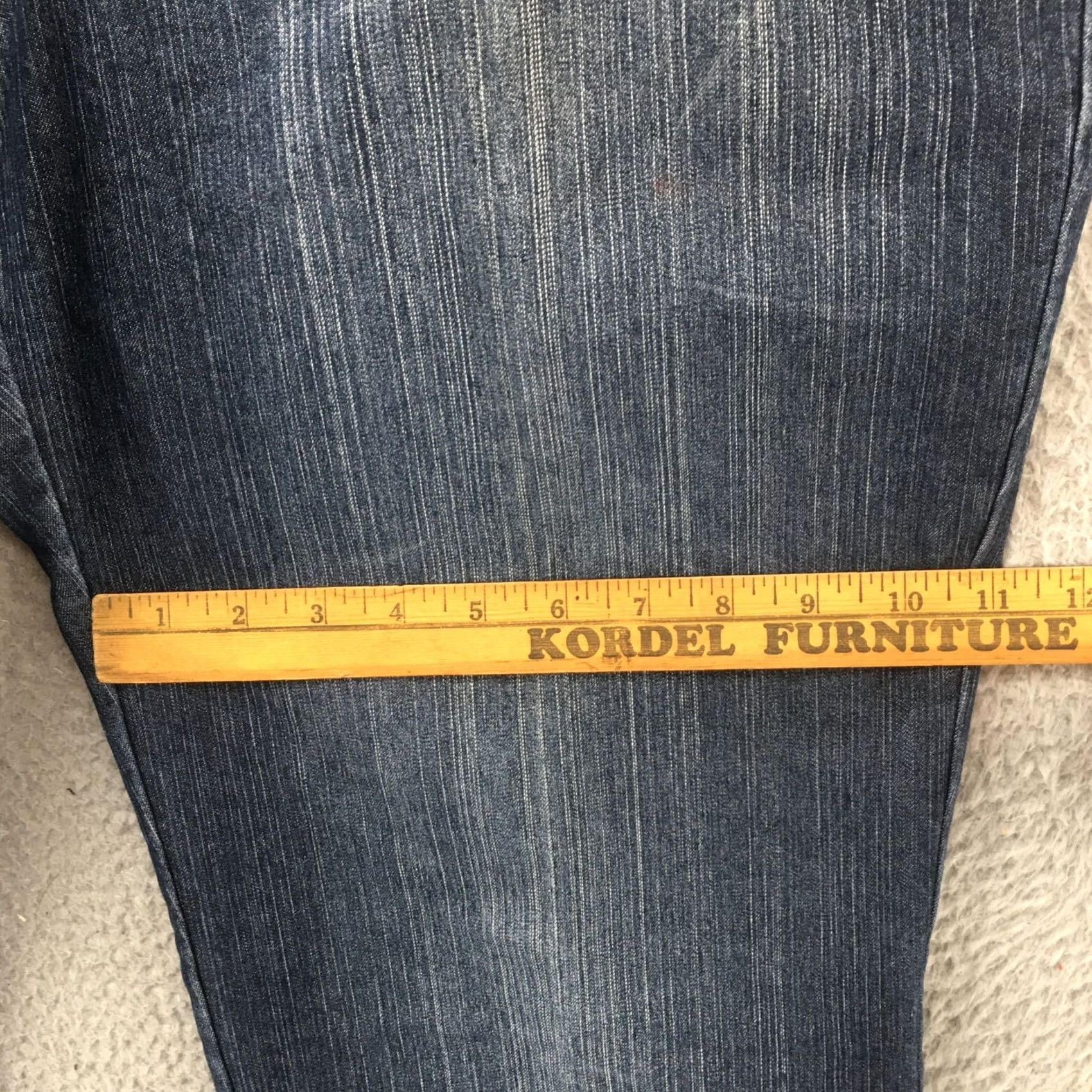 CO Khakis & Co Jeans Womens 14 Blue Denim Straight Leg Mid Rise Zip Fly 8215D Jeans Women 14 Blue Denim Straight Modern Classic Mens Womens Size 36" / US 14 / IT 50 - 6 Thumbnail