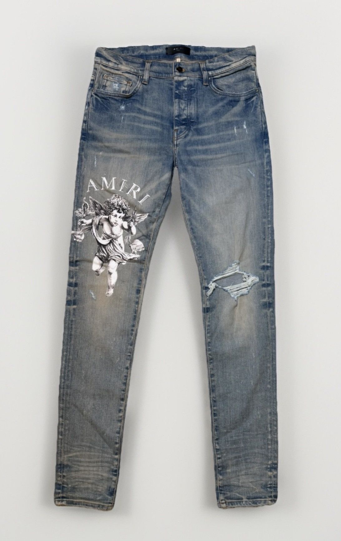 Amiri Amiri Cherub Angel Denim Jeans Size US 33 - 1 Thumbnail