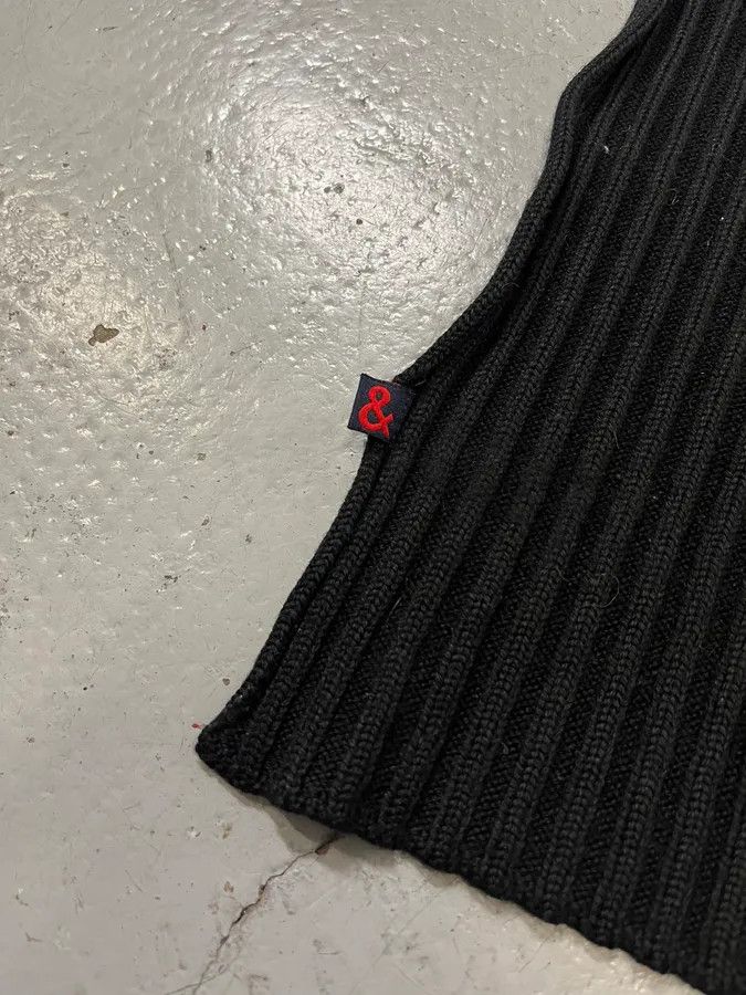 Dolce & Gabbana 1990s Dolce & Gabbana Black Minimalist Scarf Size ONE SIZE - 7 Thumbnail