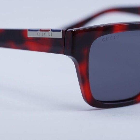 Gucci 🕶️ New Gucci GG1889S 003 Sunglasses - Red Havana Frame Size ONE SIZE - 4 Thumbnail