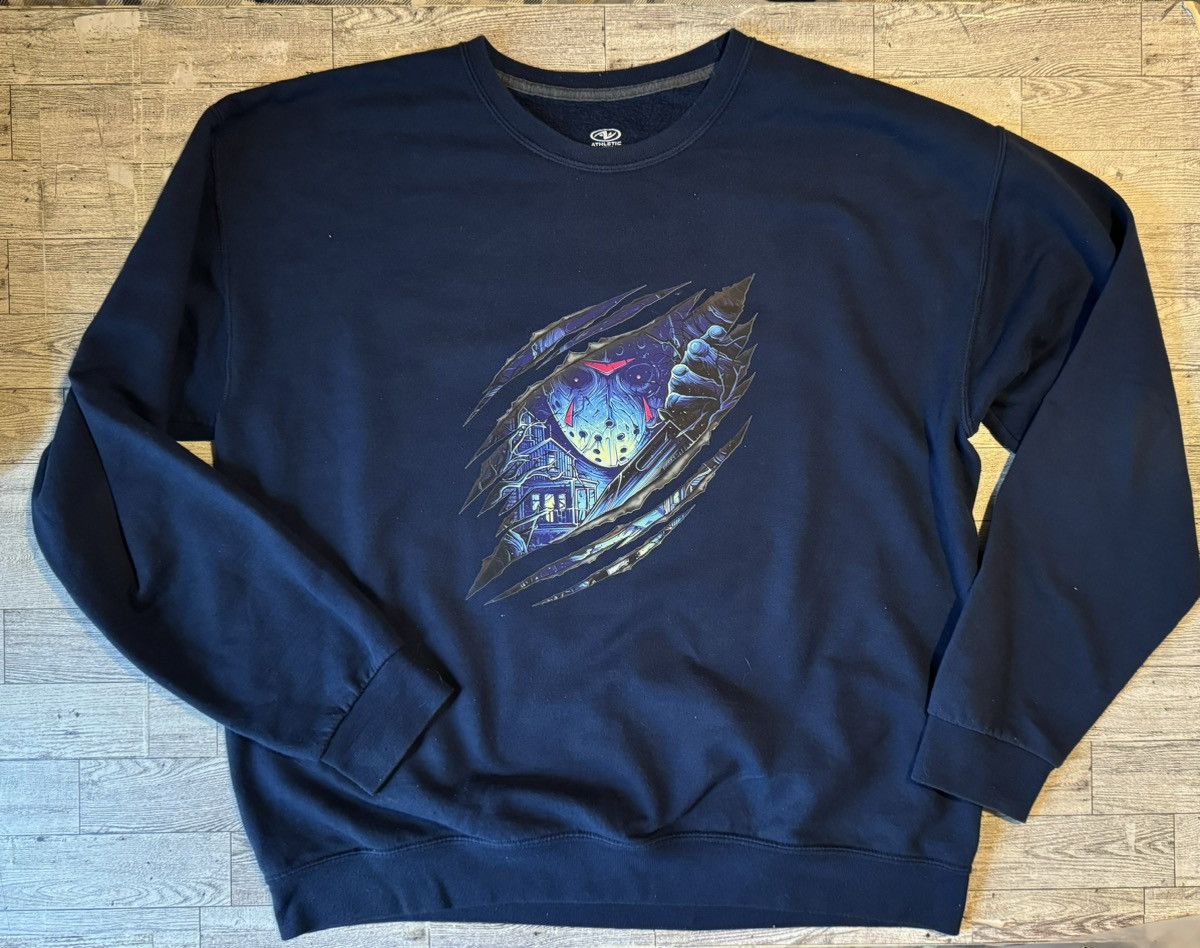 Vintage Jason, Halloween Slasher, Unisex, Retro Pullover Sweatshirt Size US L / EU 52-54 / 3 - 6 Thumbnail