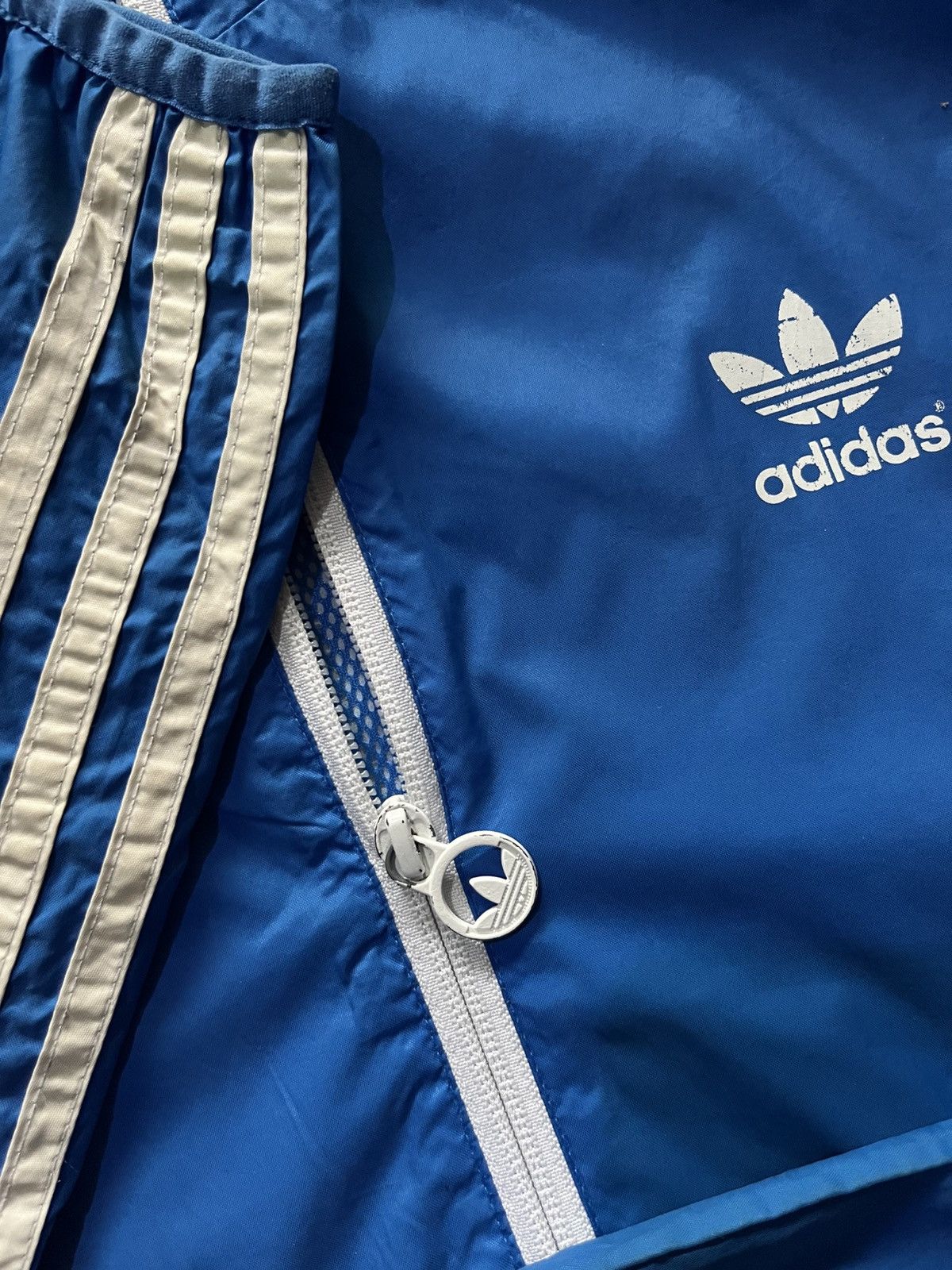 Adidas Super Rare Vintage AdidasJacket Windbreaker Blue Shell Cal Size US XL / EU 56 / 4 - 6 Thumbnail