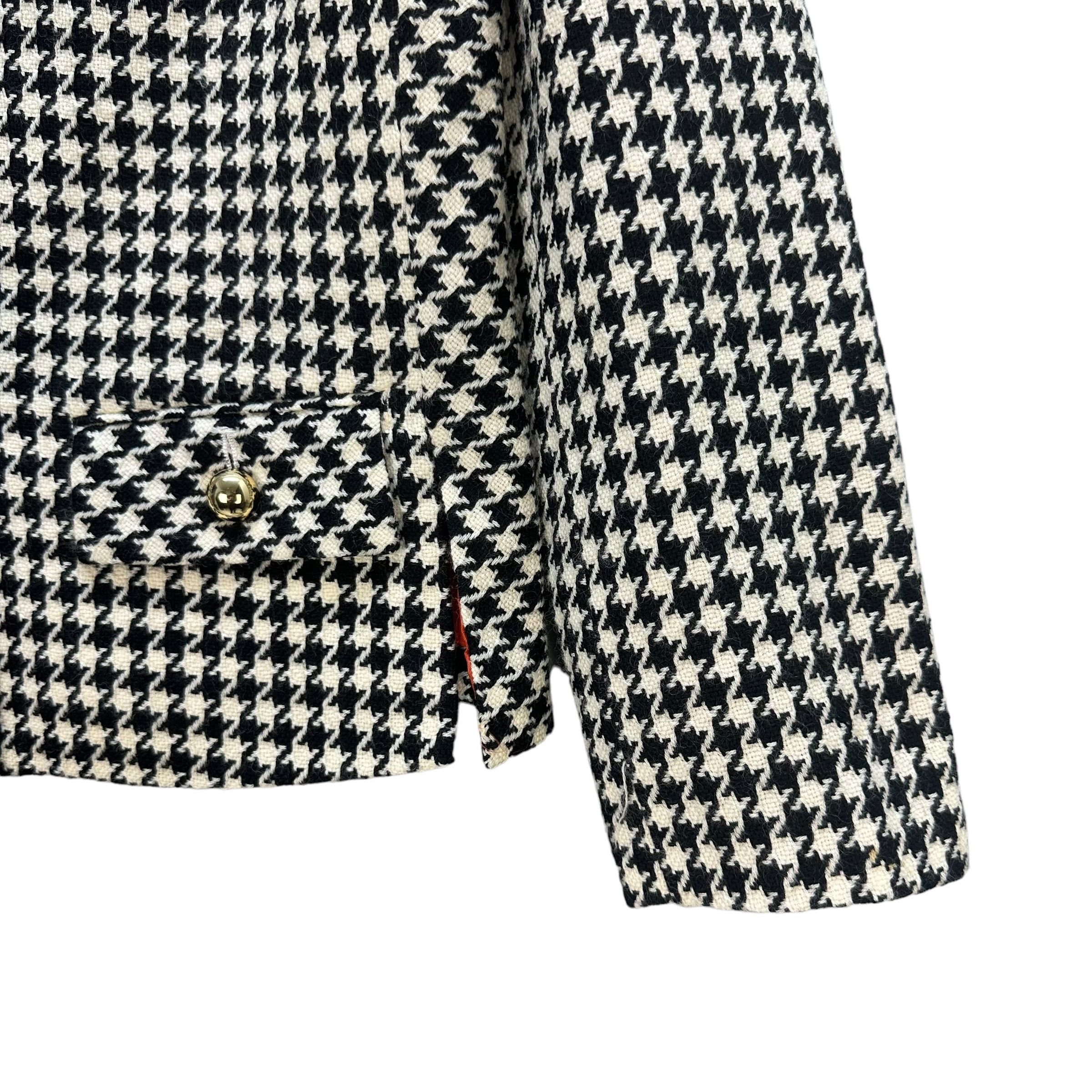 Hysteric Glamour Hysteric Houndstooth Logo Belted Wool Jacket #A27-0624 Size S / US 4 / IT 40 - 5 Thumbnail