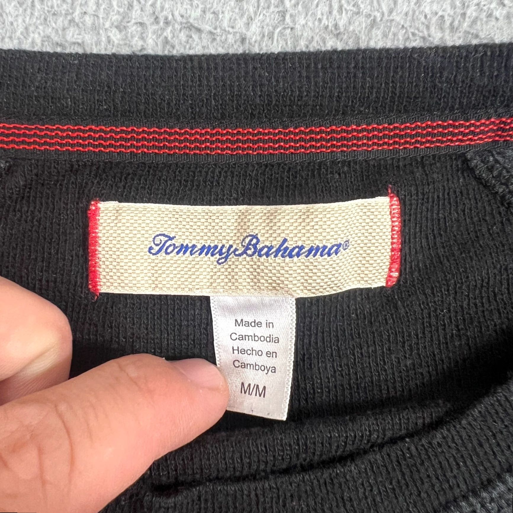 Tommy Bahama Tommy Bahama Shirt Men Long Sleeve Cotton Blend Logo Black M Casual Mens Size US M / EU 48-50 / 2 - 4 Thumbnail
