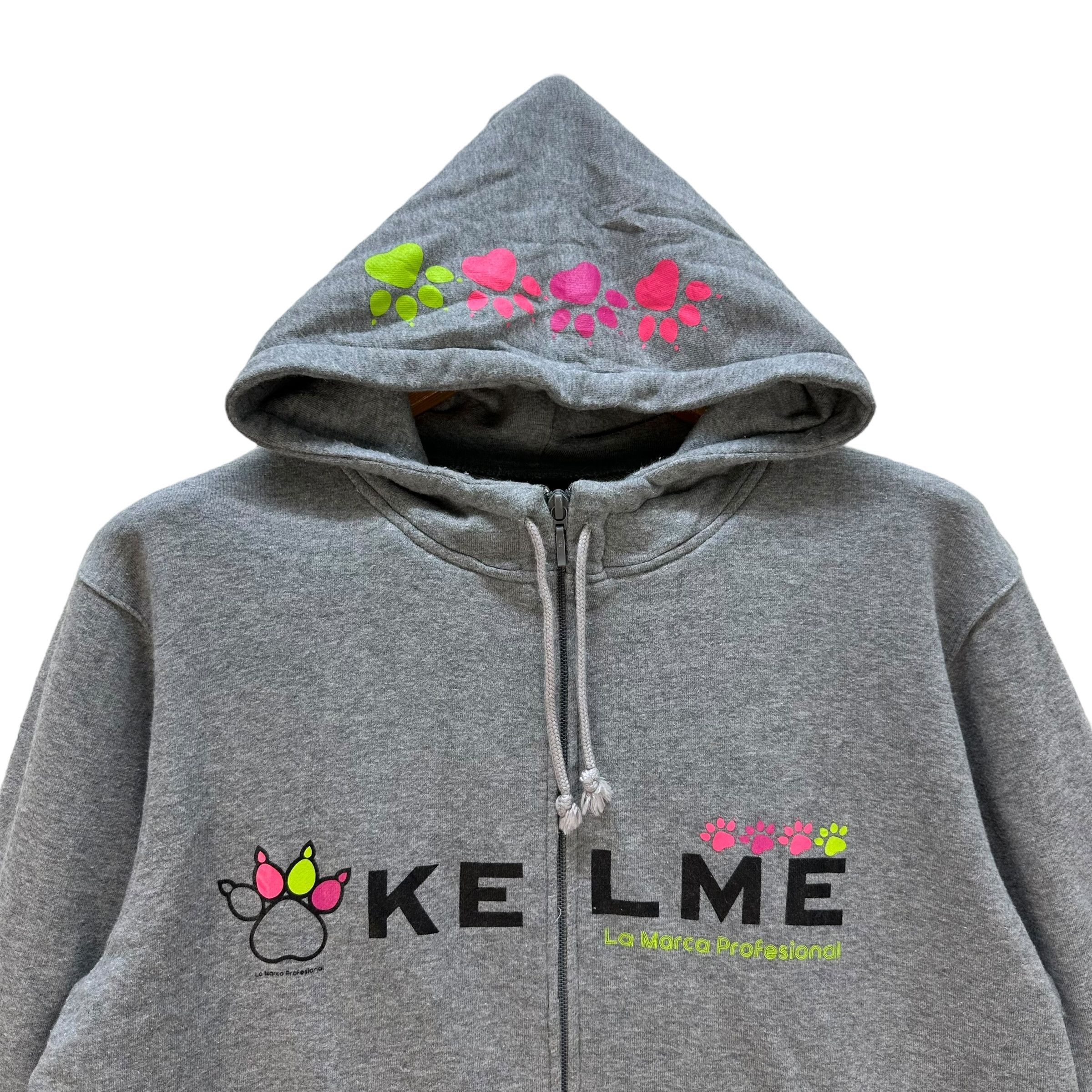Japanese Brand KELME BIG LOGO GRAPHIC ZIPPER HOODIES #9055-53 Size US L / EU 52-54 / 3 - 2 Thumbnail