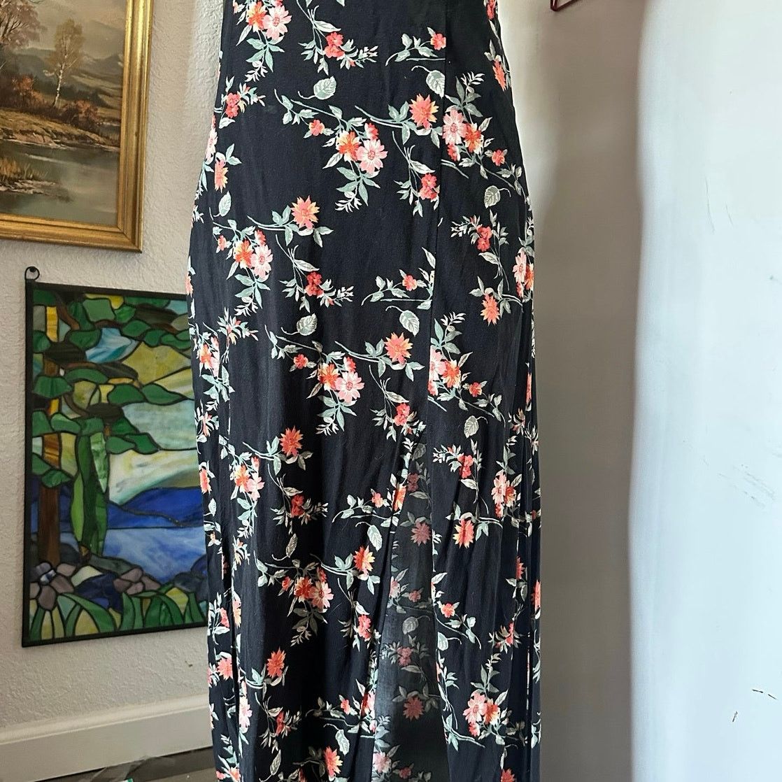 Other ambience orange black floral maxi dress Size M / US 6-8 / IT 42-44 - 2 Thumbnail