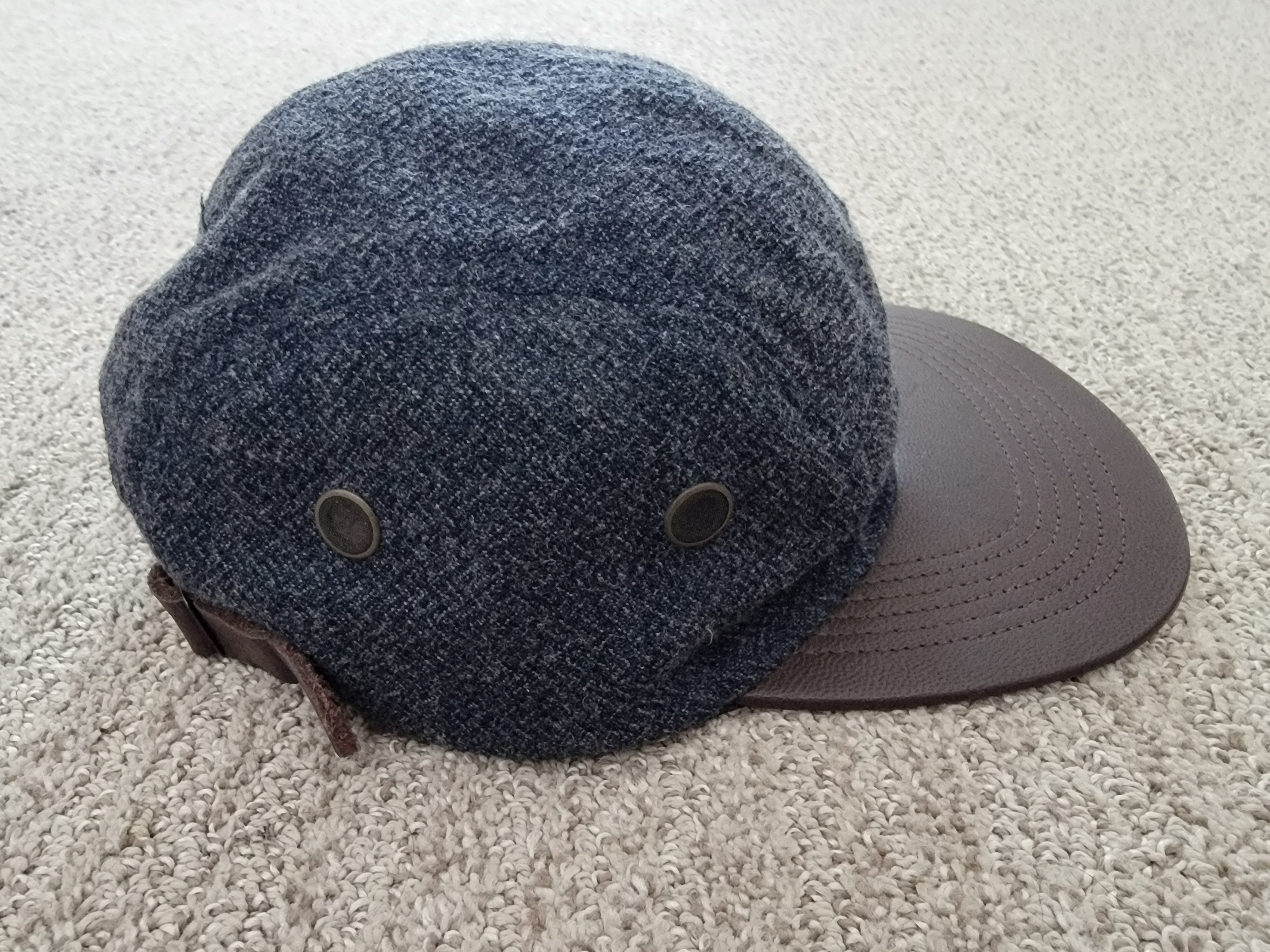 Apolis APOLIS Wool Flannel Leather Brim Adjustable Camp Hat Size ONE SIZE - 2 Thumbnail
